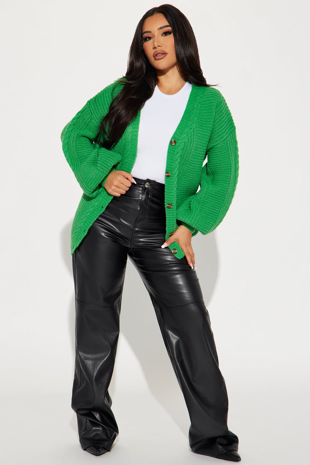 Couch Convo Cardigan - Green