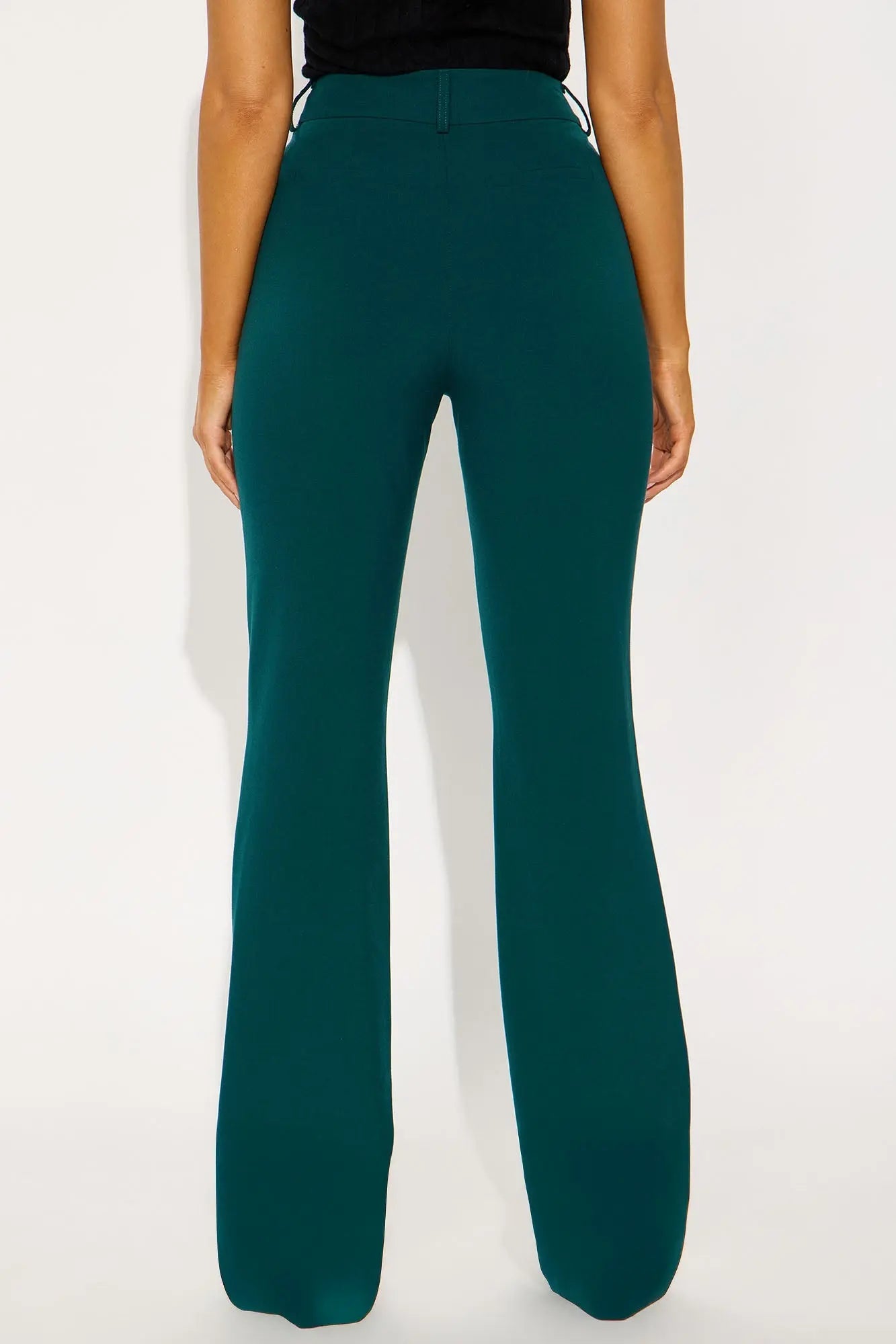 Tall Tasha Dressy High Rise Pants - Hunter Green 