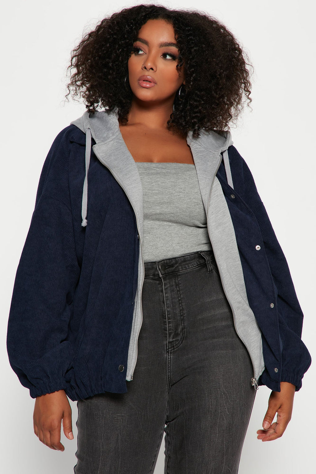 Hanging With The Boys Corduroy Jacket - Navy
