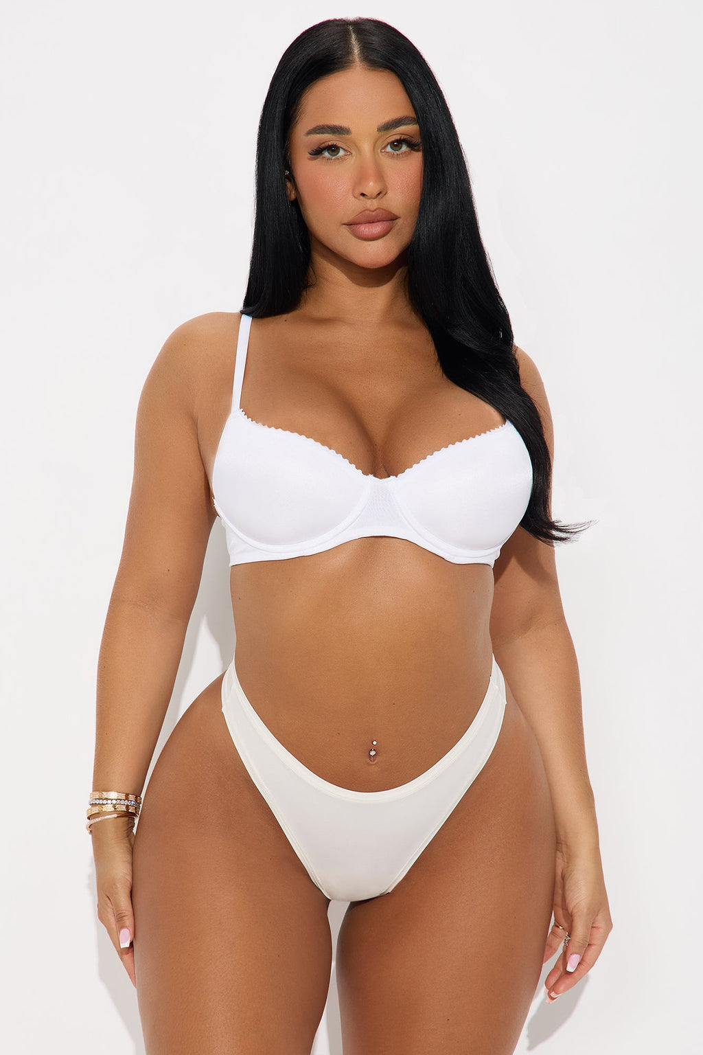 Let Me Live Thong Panty - White