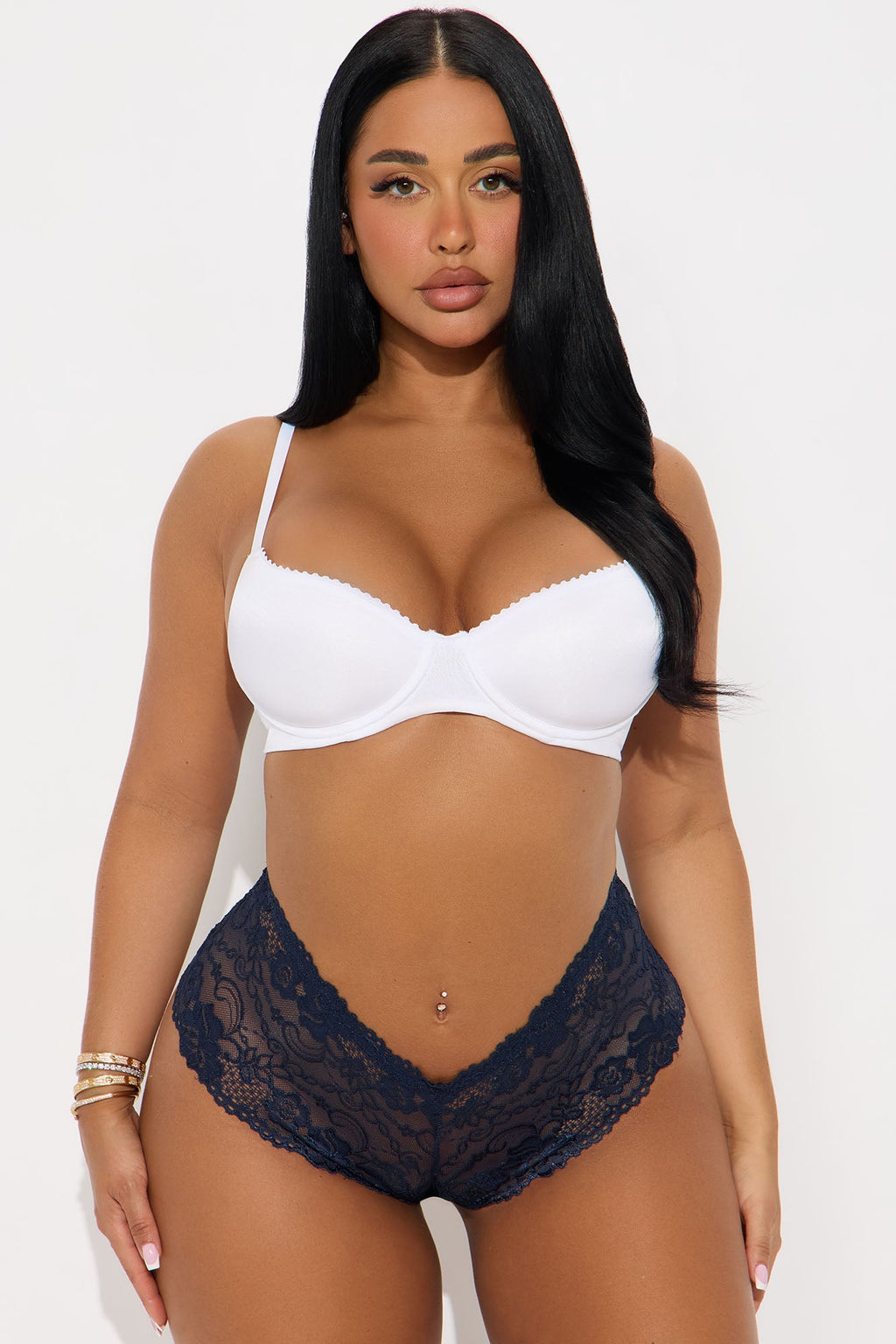 Can't Forget You Lace Cheeky Panty - Blue 