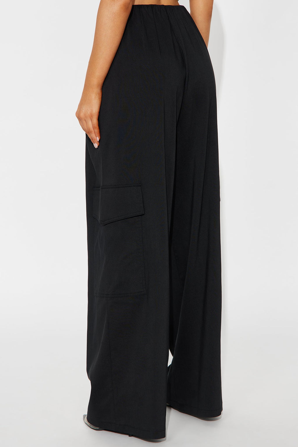 Rush Hour Cargo Wide Leg Pant 32″ - Black