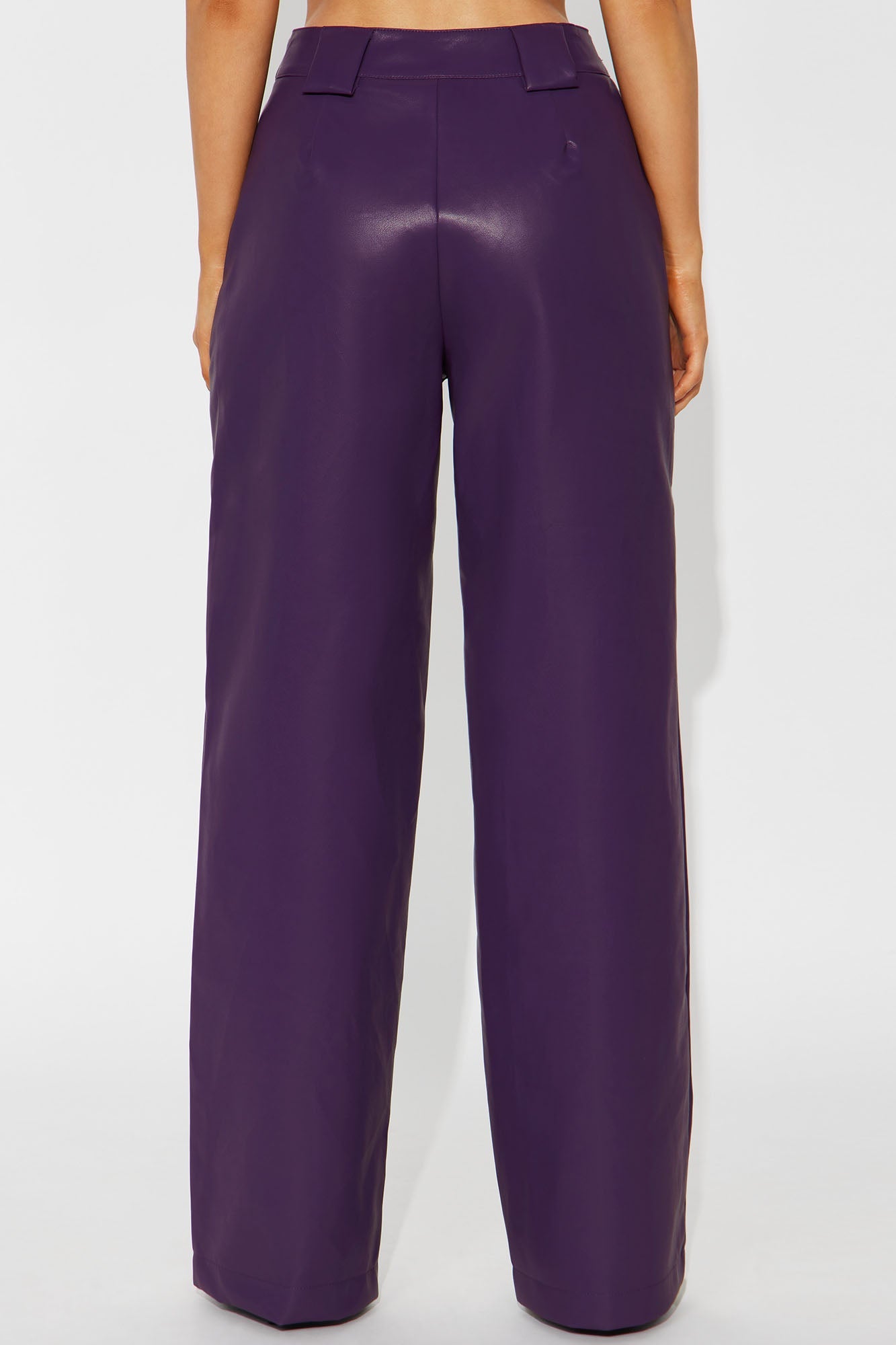 Tailored For You Faux Leather Pant - Purple