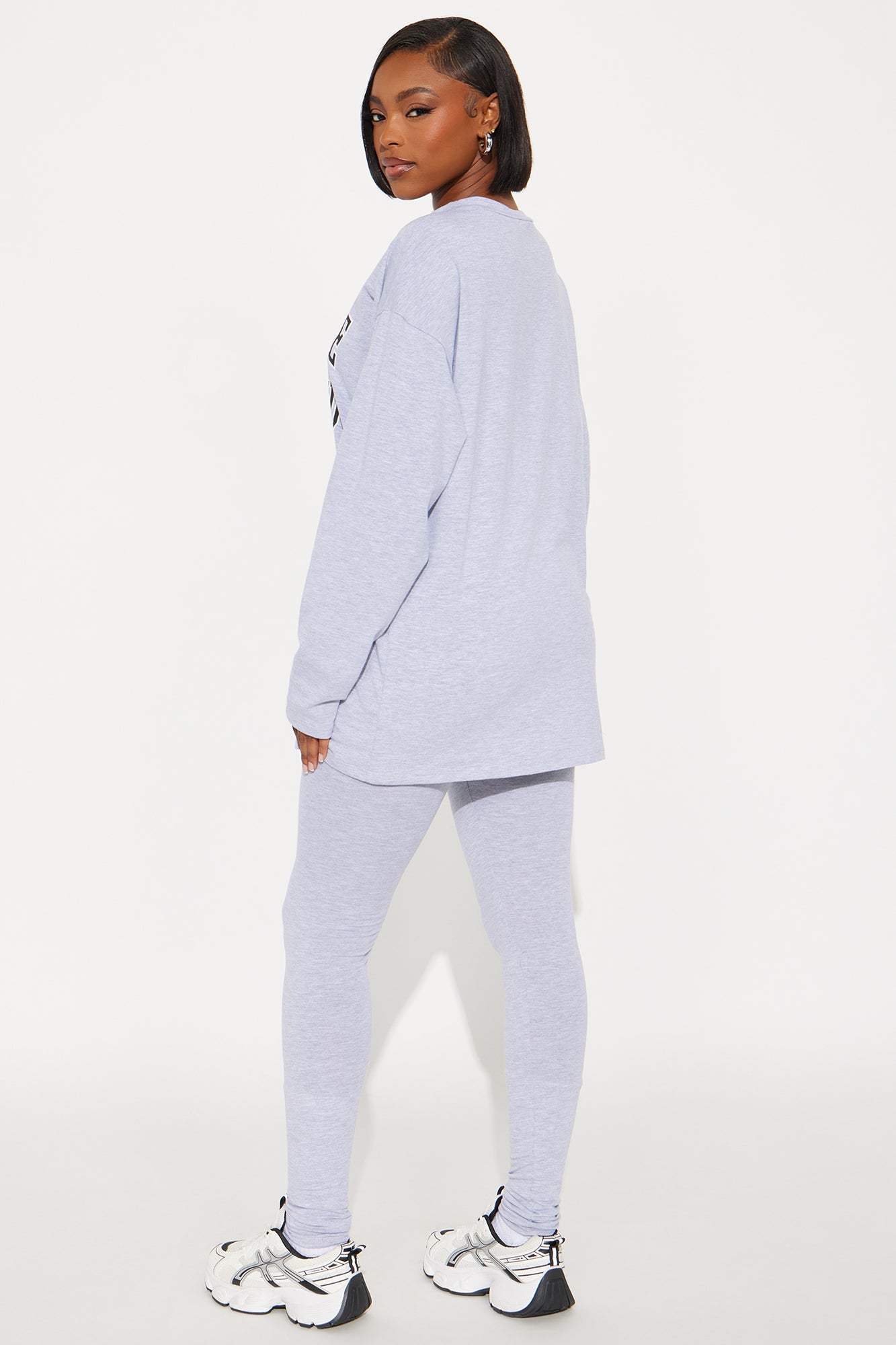 Favorite Girlfriend Legging Set - Heather Grey