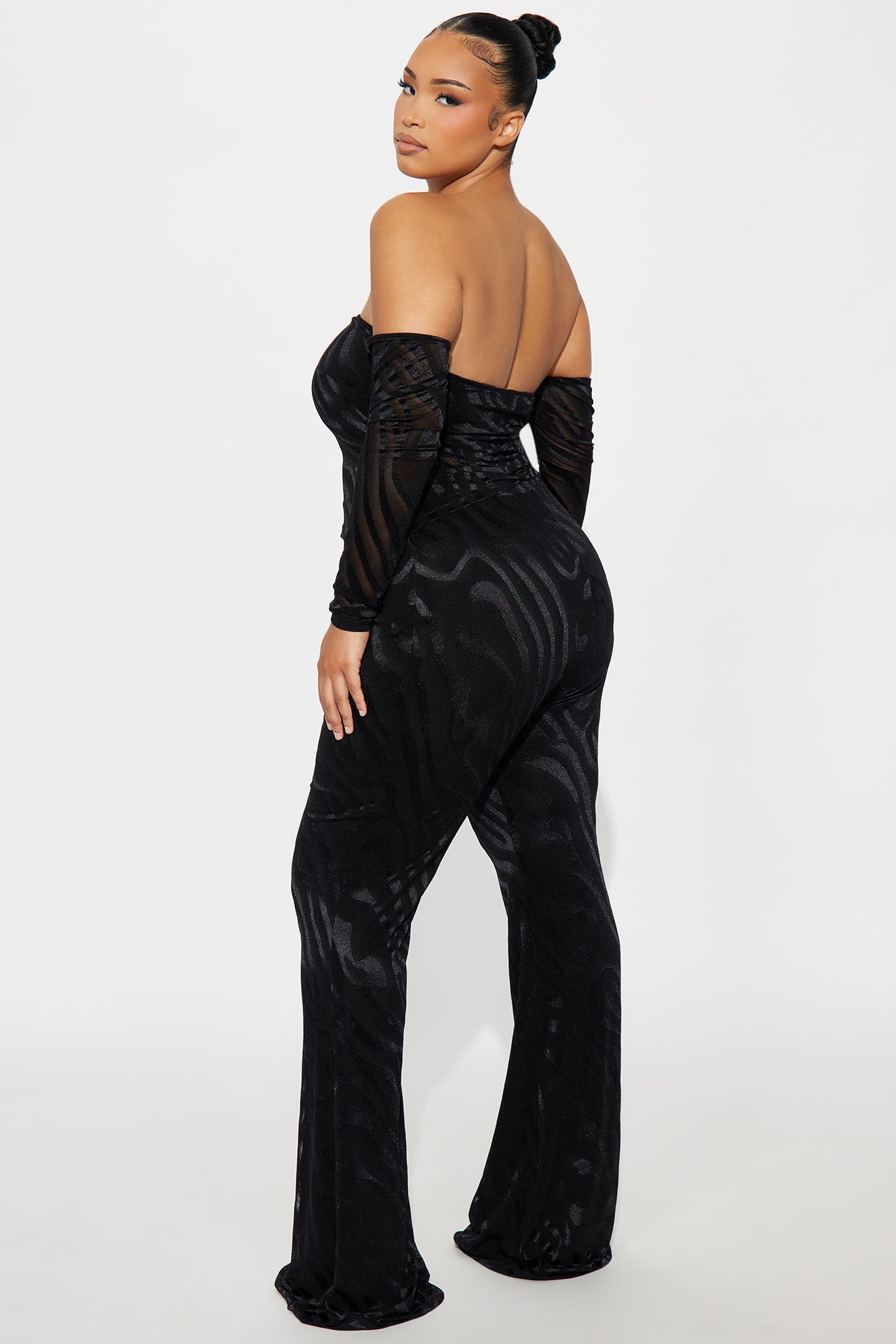 Always Untamed Mesh Pant Set - Black 