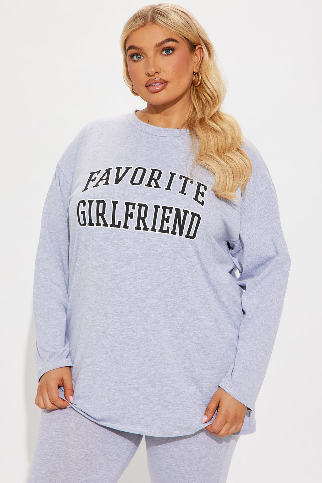 Favorite Girlfriend Legging Set - Heather Grey