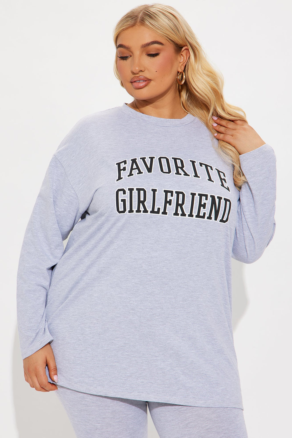 Favorite Girlfriend Legging Set - Heather Grey
