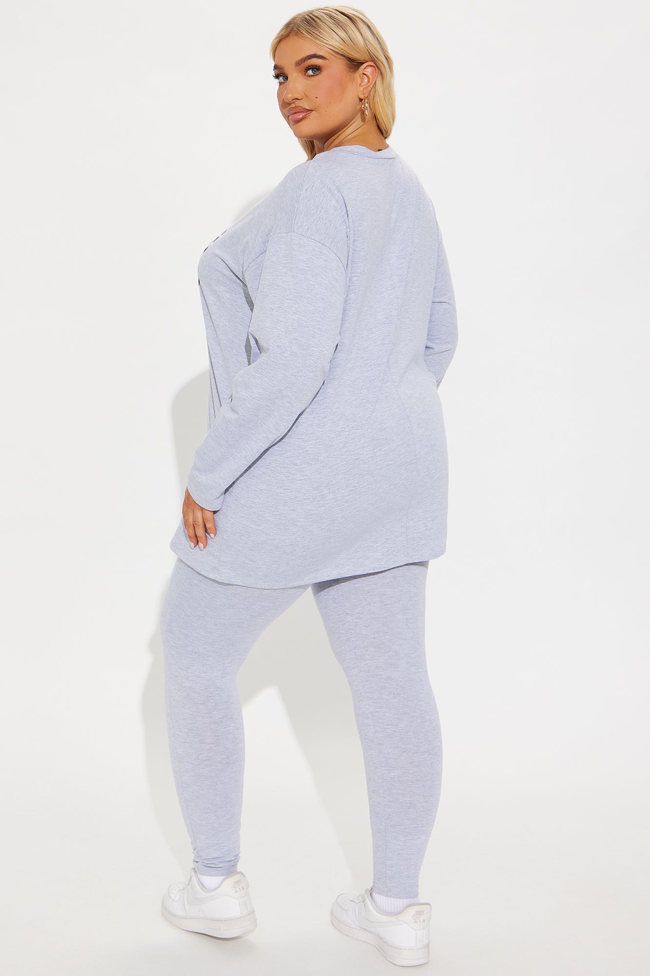 Favorite Girlfriend Legging Set - Heather Grey