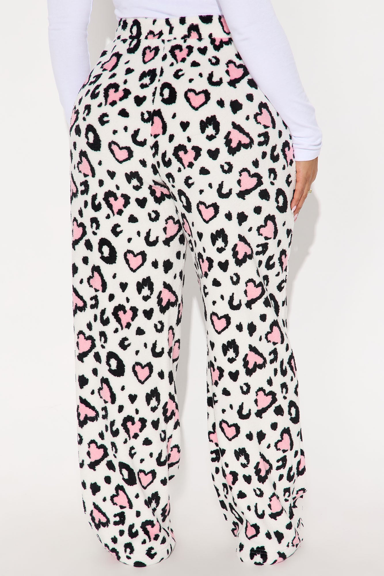 Wild At Heart Plush PJ Pants - Grey/combo