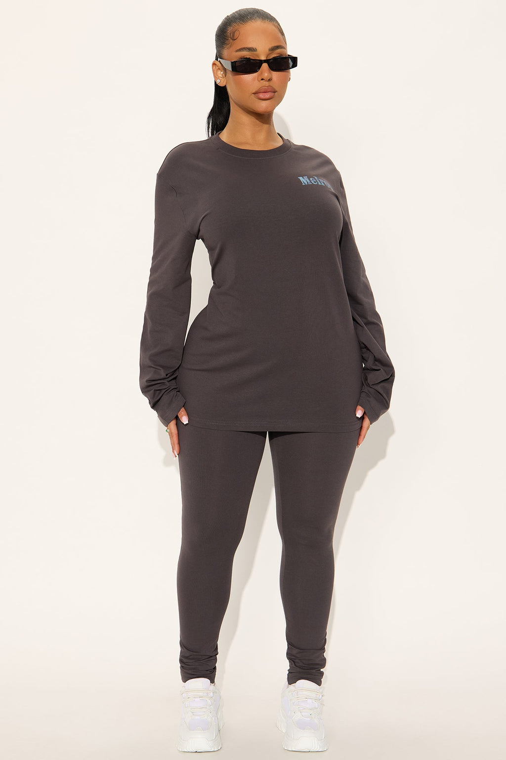 Melrose Chill Legging Set - Charcoal