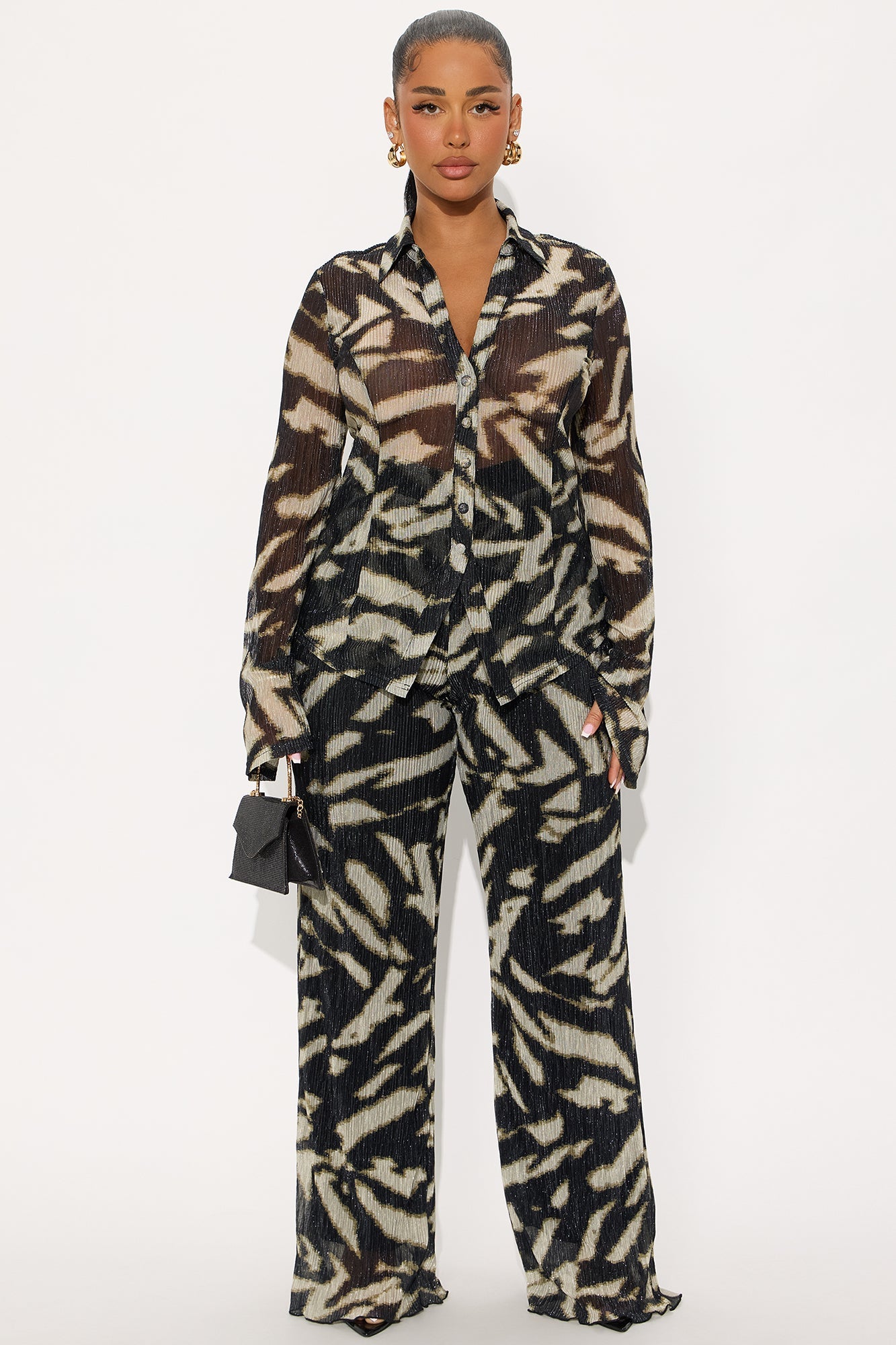 Noelle Pant Set - Black/combo