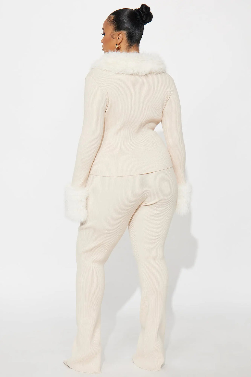 Vivian Sweater Pant Set - Cream 