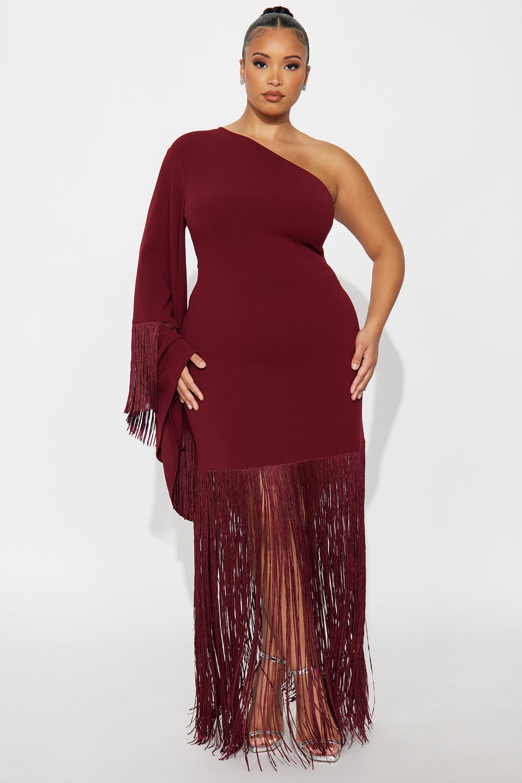 Dare And Swear Maxi Dress - Burgundy 