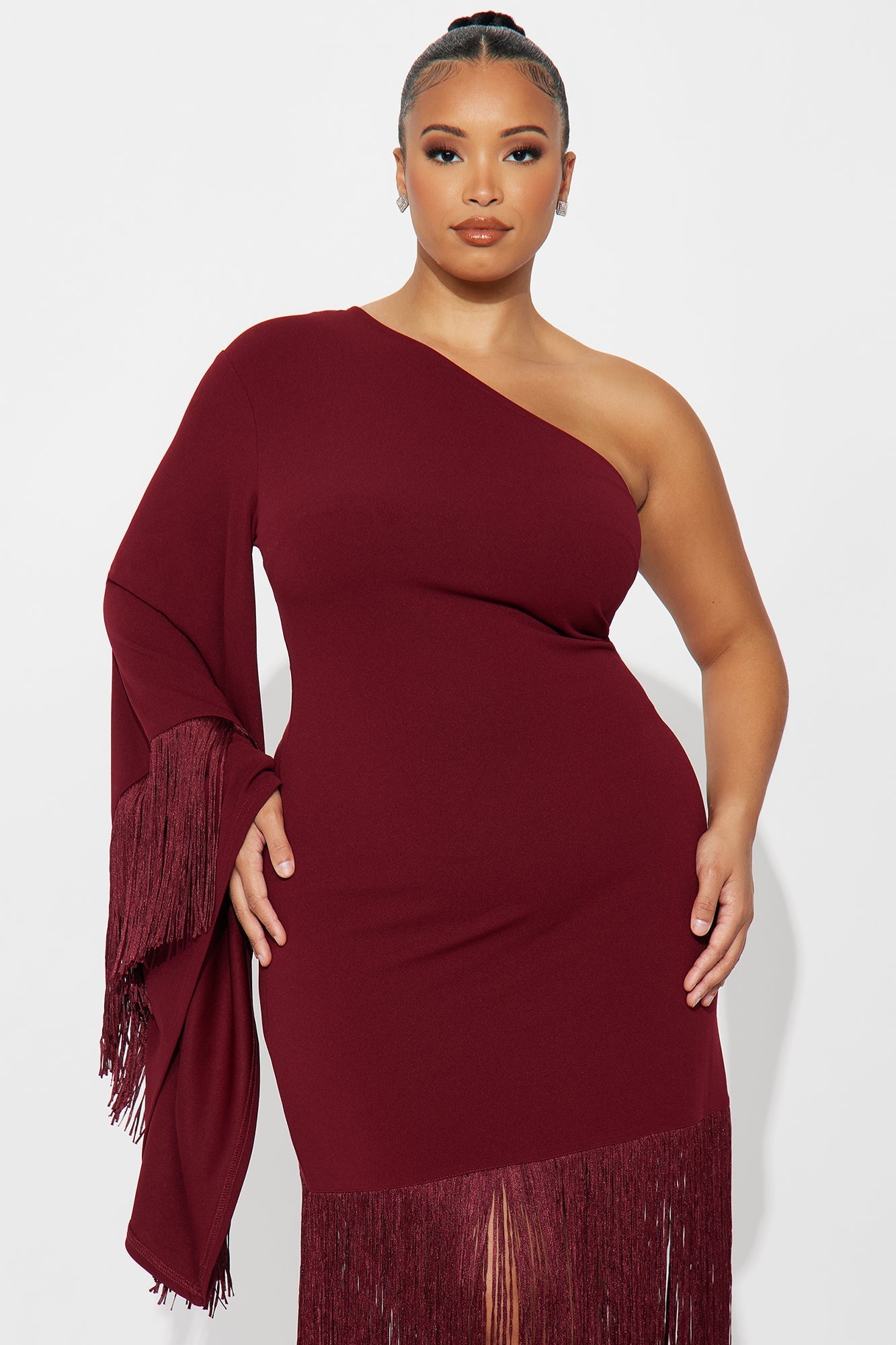 Dare And Swear Maxi Dress - Burgundy 
