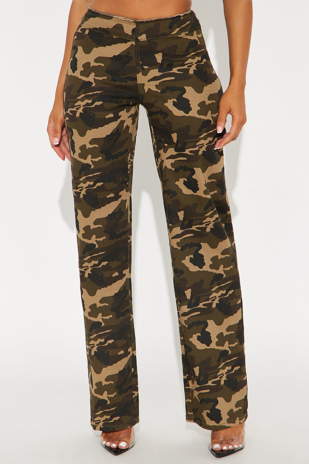 Weekly Hustle Camo Wide Leg Pant 32″ - Camouflage 
