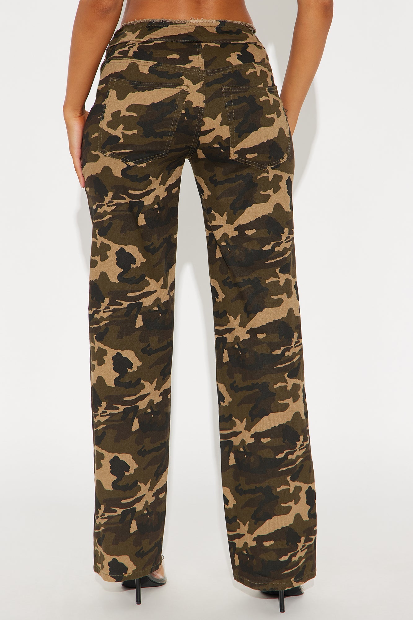 Weekly Hustle Camo Wide Leg Pant 32″ - Camouflage 