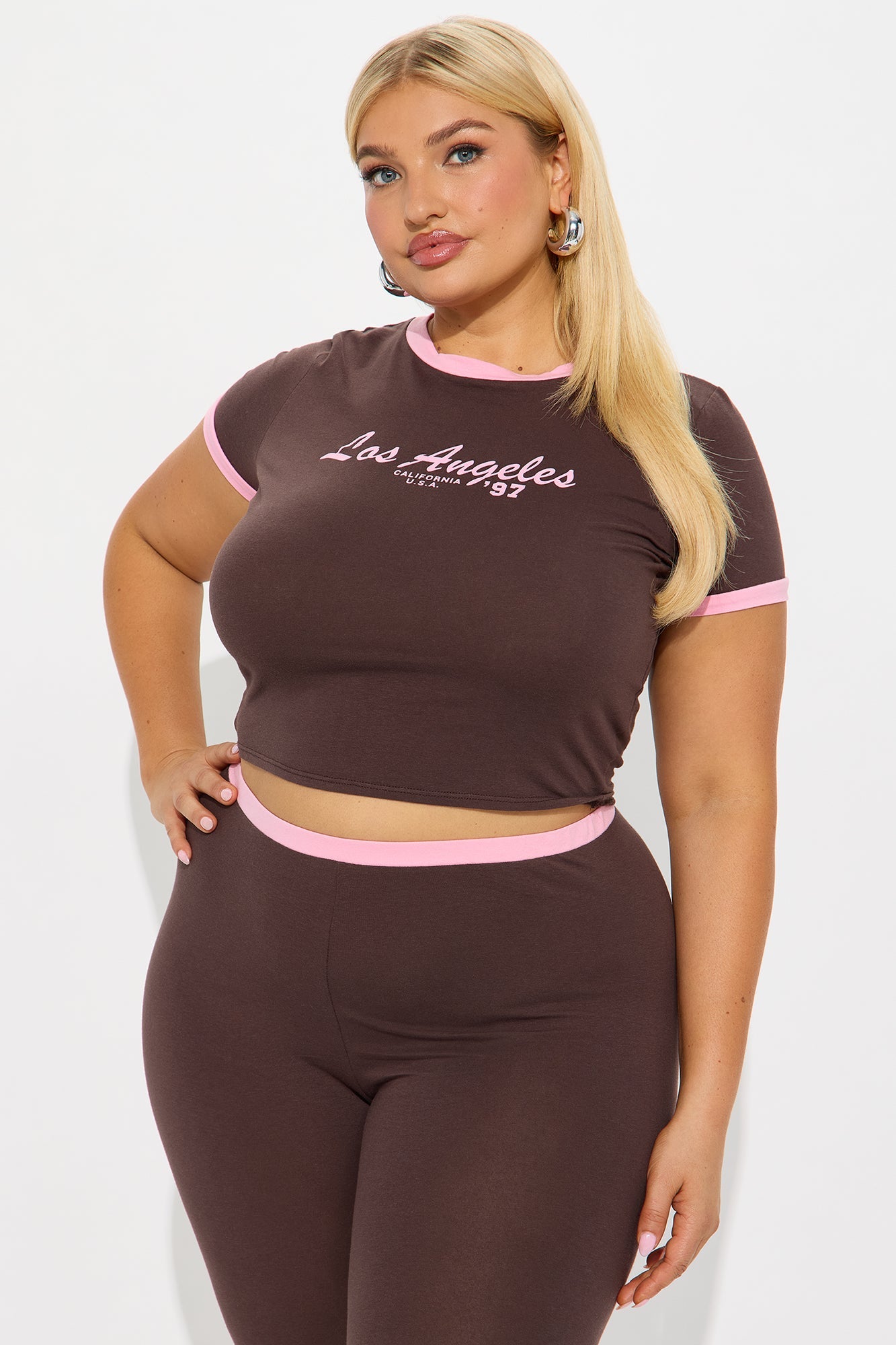 Los Angeles 97' Capri Set - Chocolate