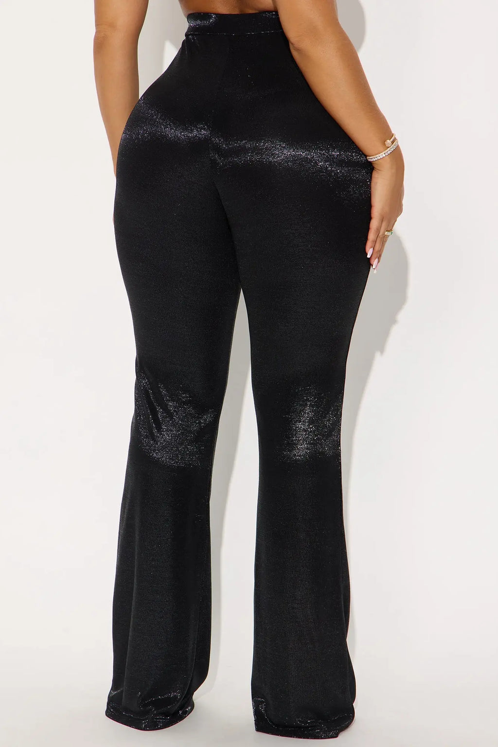 Star Of The Night Shimmer Flare Pant 33″ - Black 