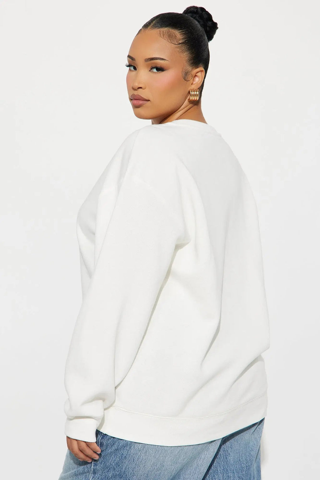 Minnie Mouse Lace Fleece Crew Neck Sweatshirt - Cream 