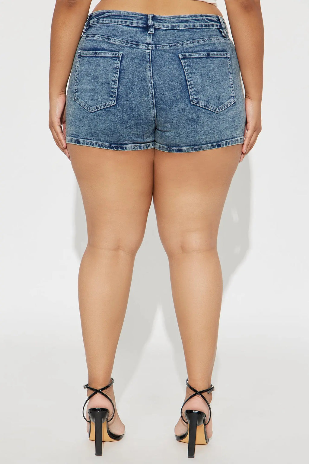 Too Late Denim Wrap Skort - Dark Wash 