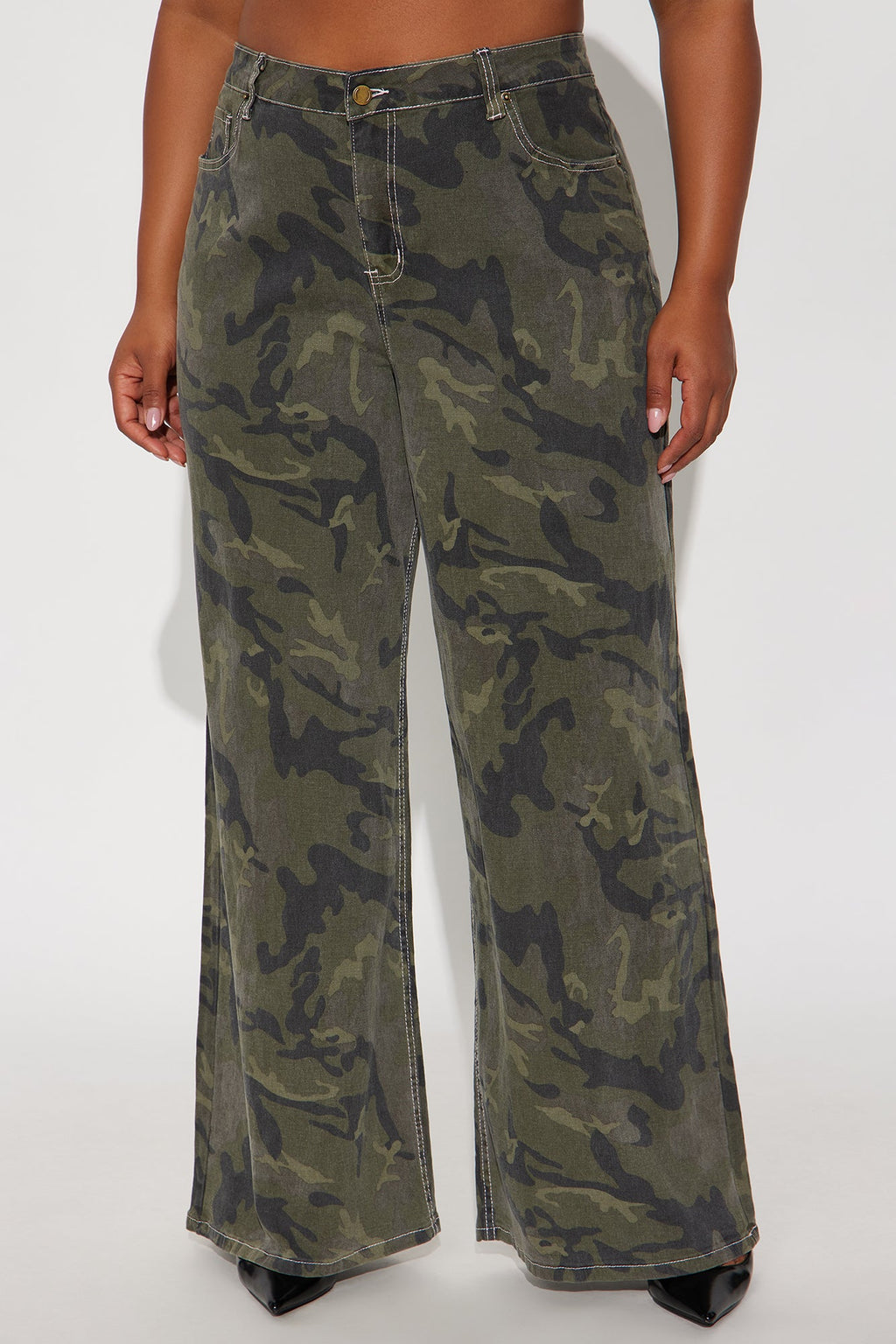 Willow Camo Wide Leg Pant 33″ - Camouflage
