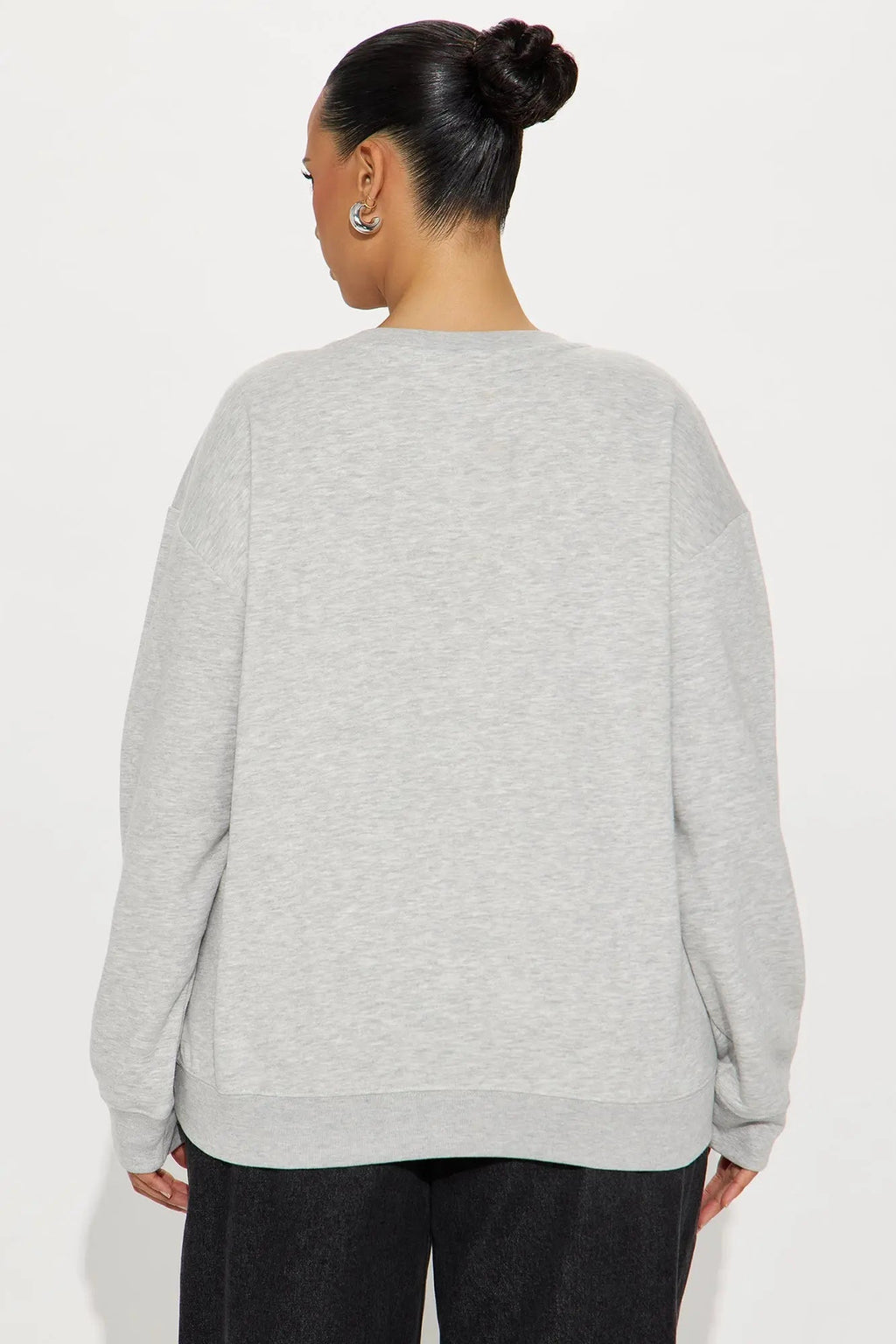 Mickey Mouse Rhinestone Crew Neck Sweatshirt - Heather Grey 