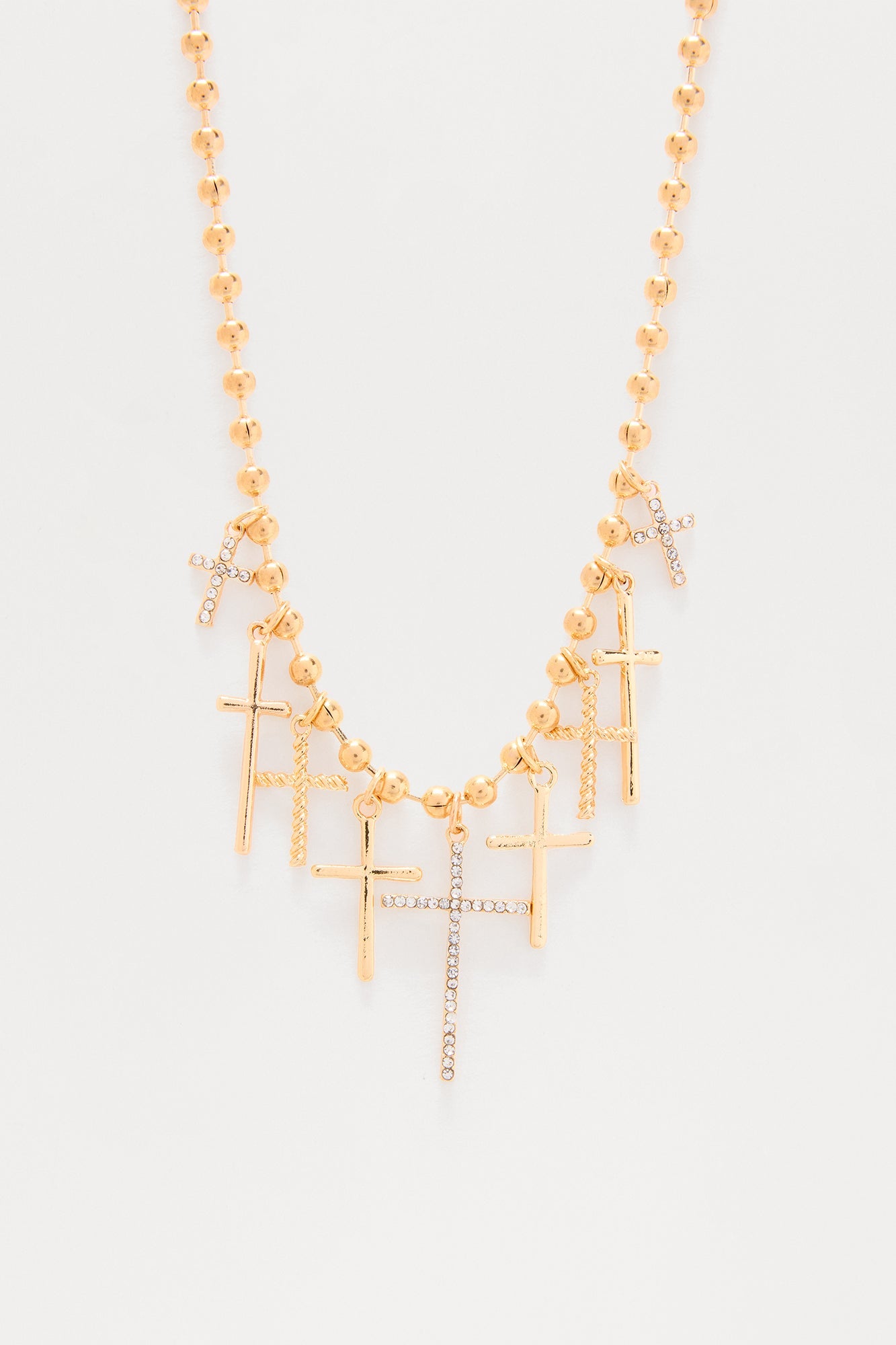 Crossfire Charm Necklace - Gold