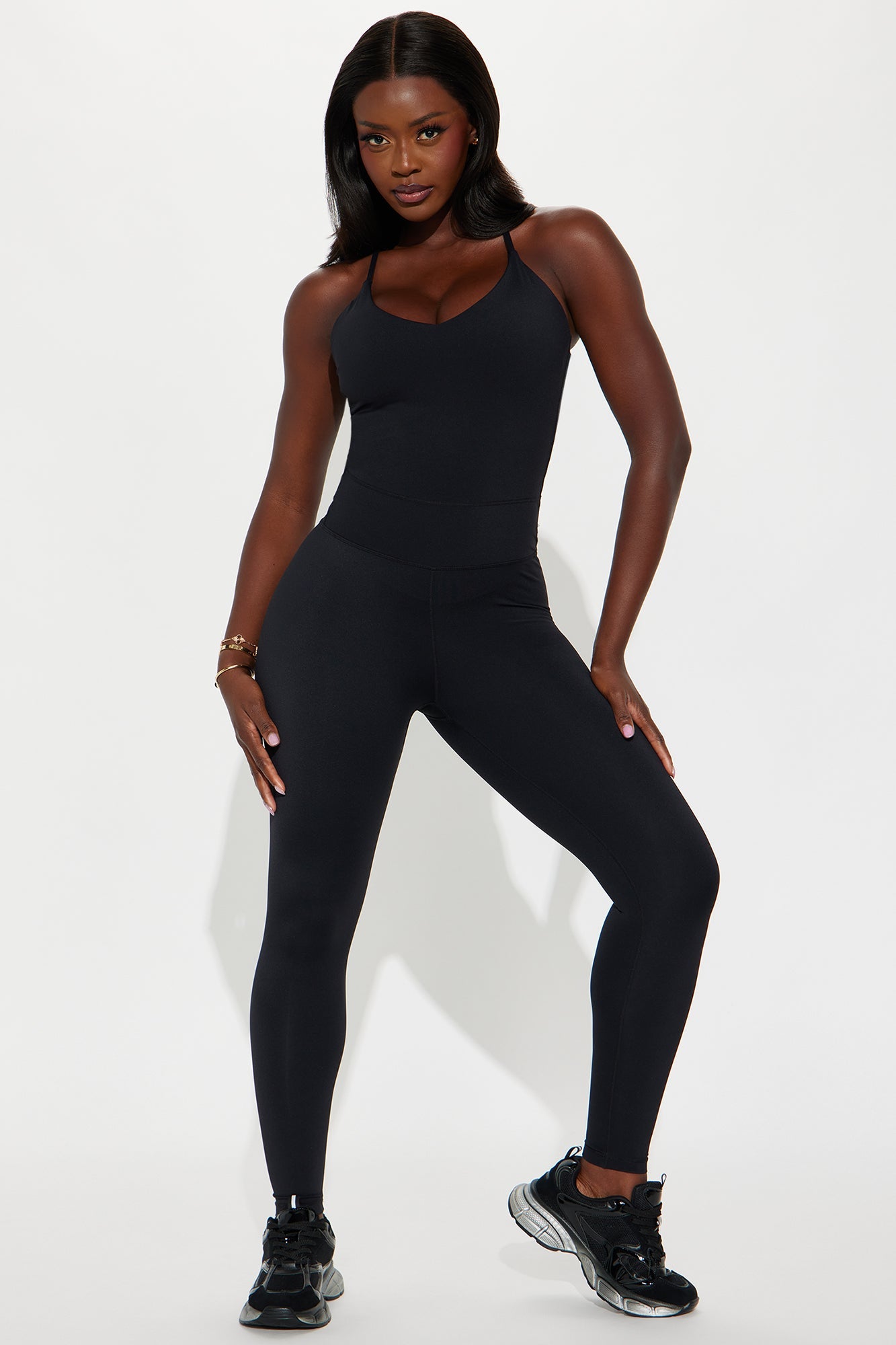 Delina Active Jumpsuit - Black