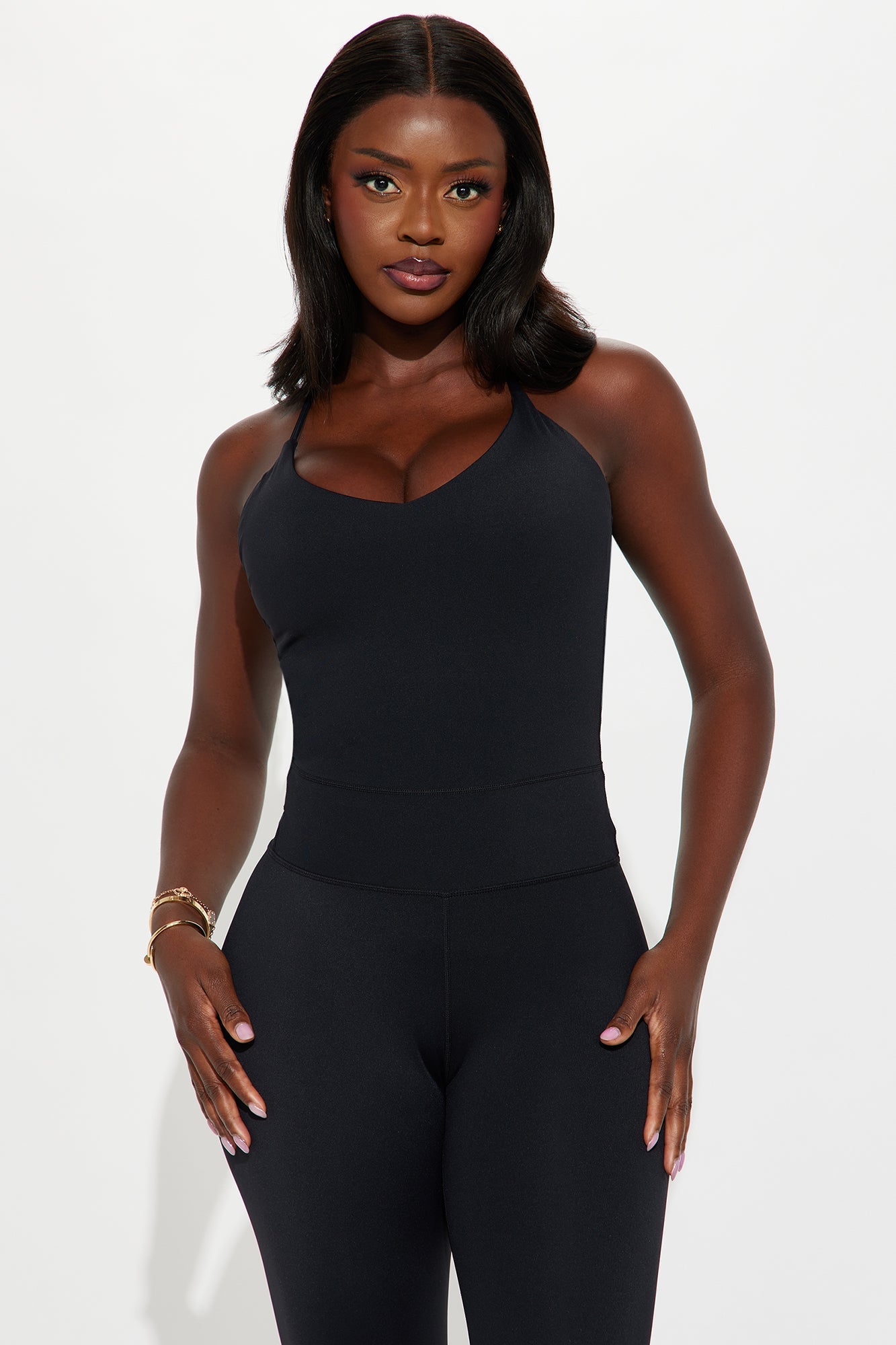 Delina Active Jumpsuit - Black