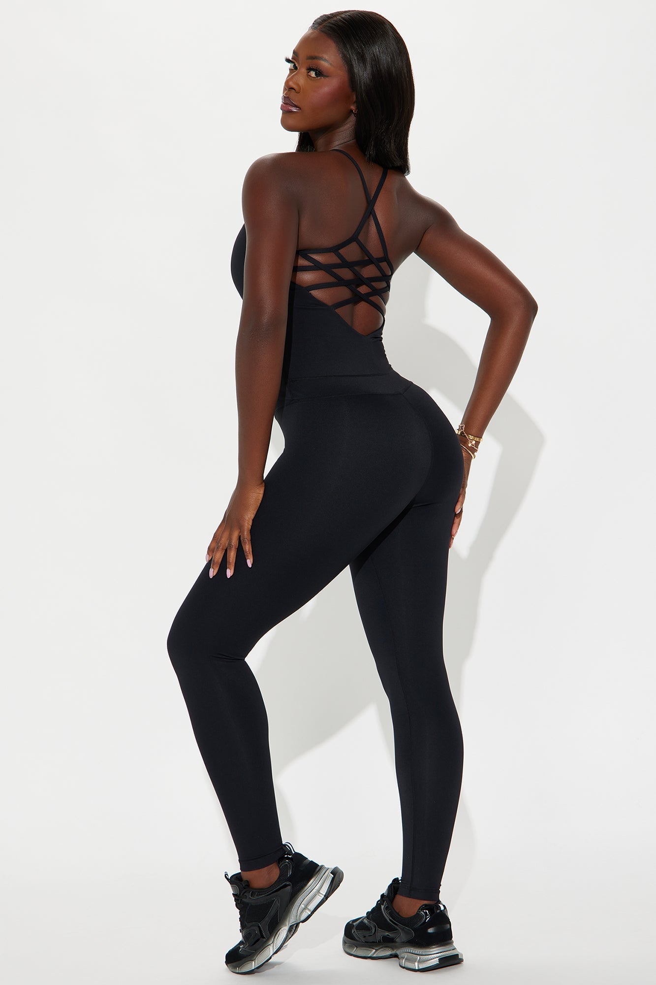 Delina Active Jumpsuit - Black