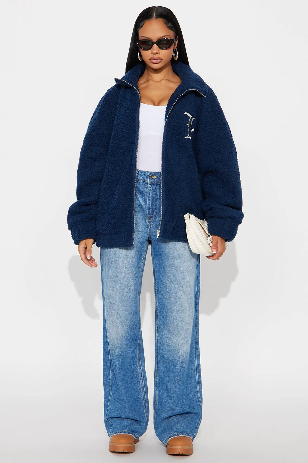 Los Angeles Worldwide Varsity Jacket - Blue 