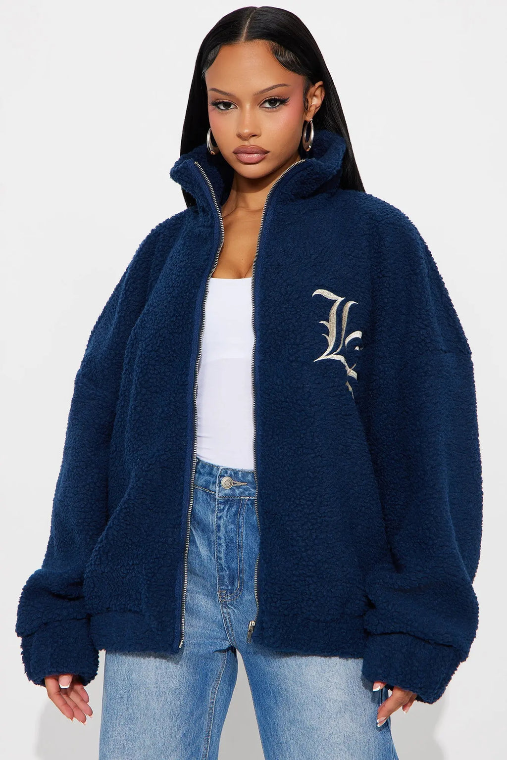 Los Angeles Worldwide Varsity Jacket - Blue 