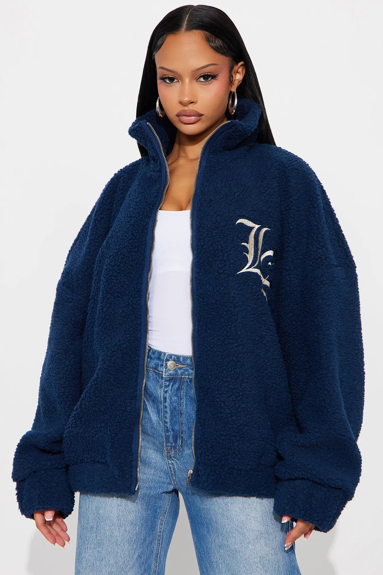 Los Angeles Worldwide Varsity Jacket - Blue 
