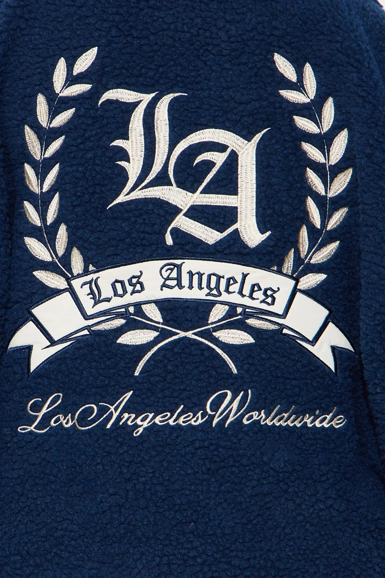 Los Angeles Worldwide Varsity Jacket - Blue 