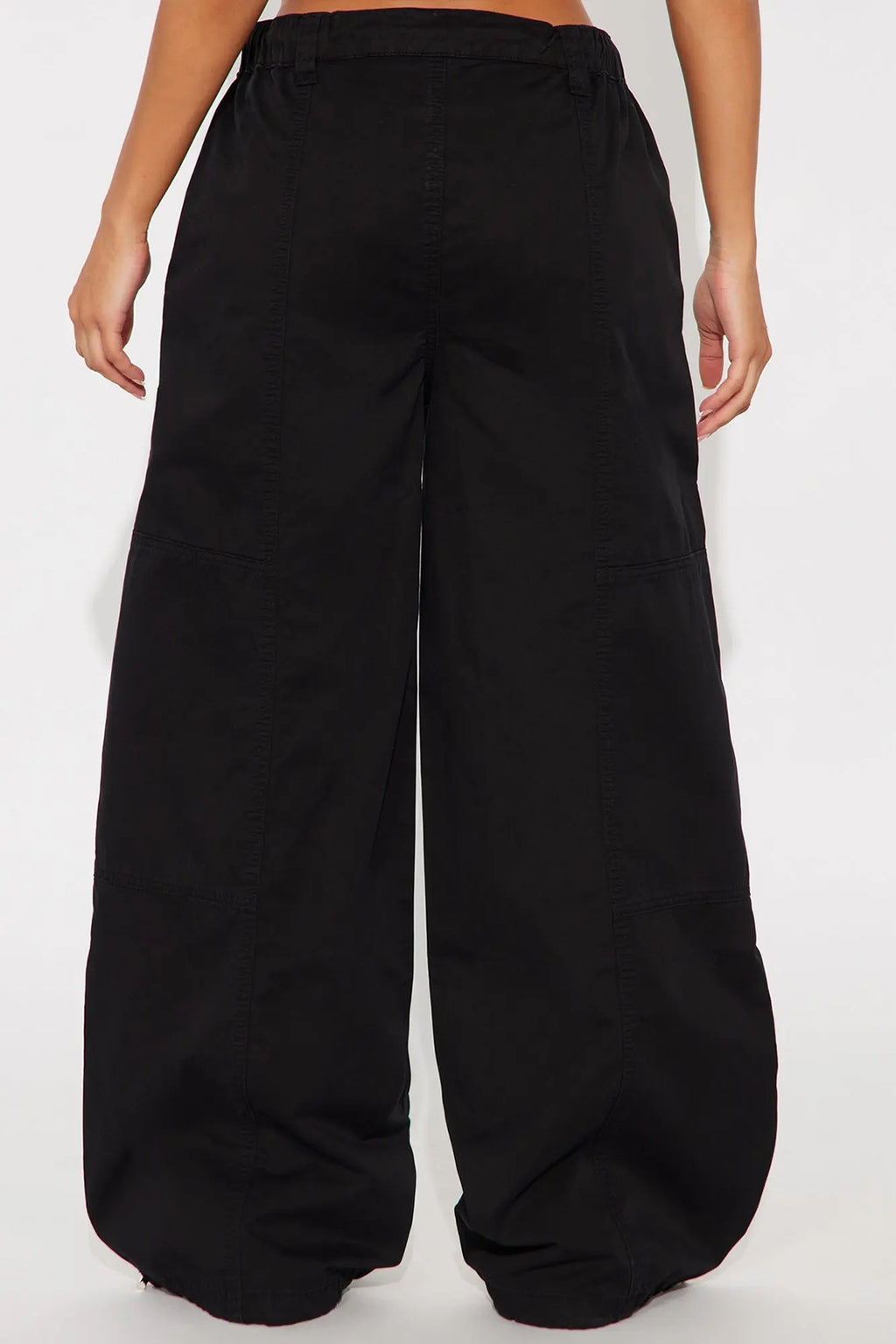 Olivia Wide Leg Jogger - Black Wash 