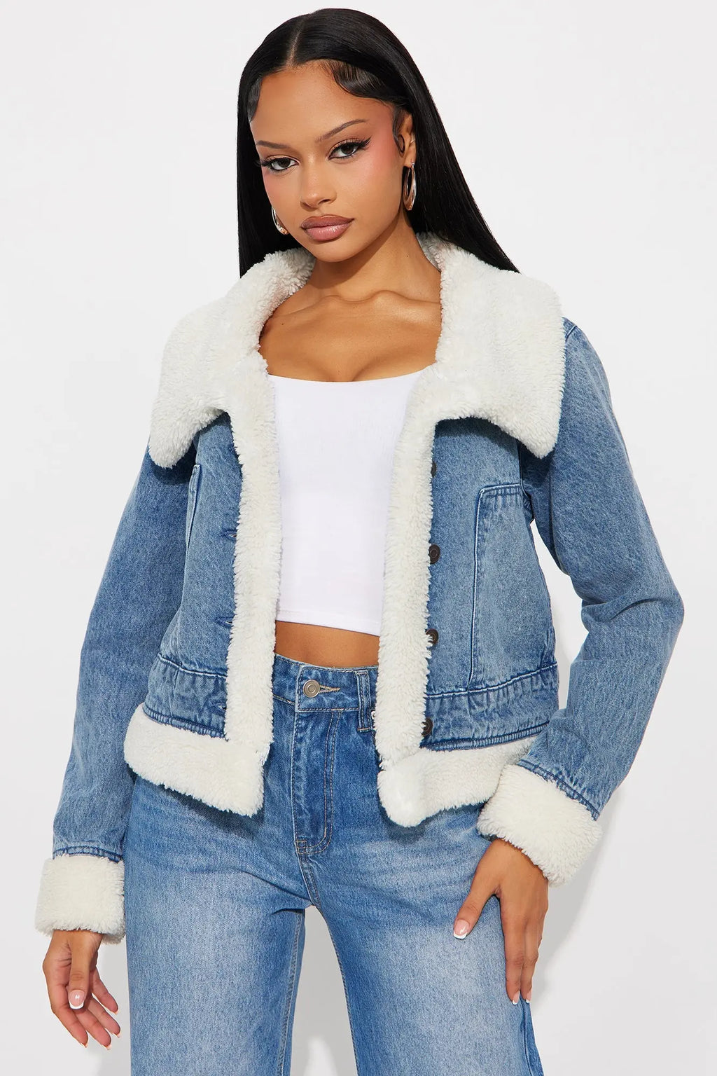 On Cloud Nine Denim Jacket - Light Wash 