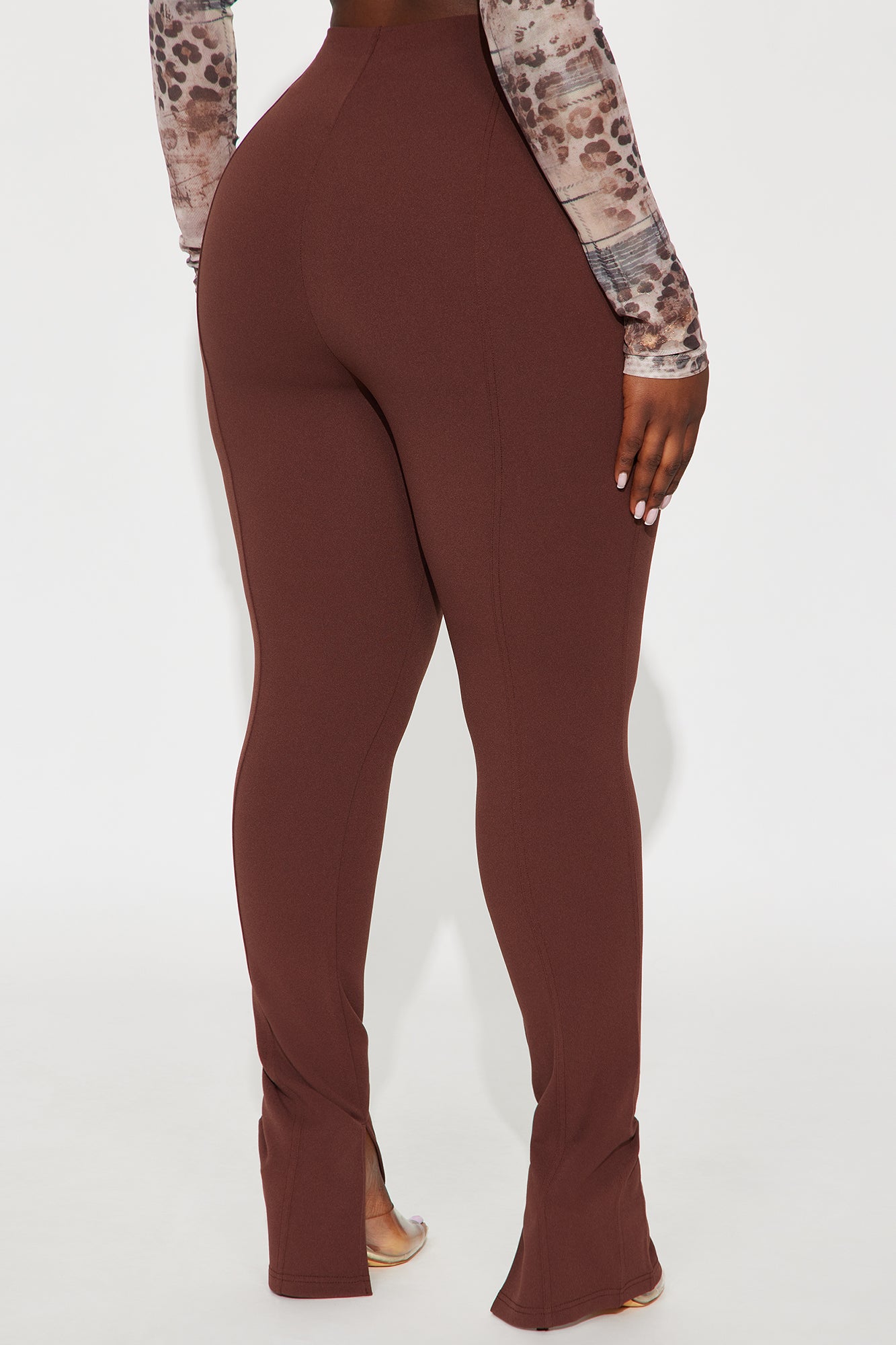 Pretty Iconic High Rise Skinny Pant 33″ - Brown 