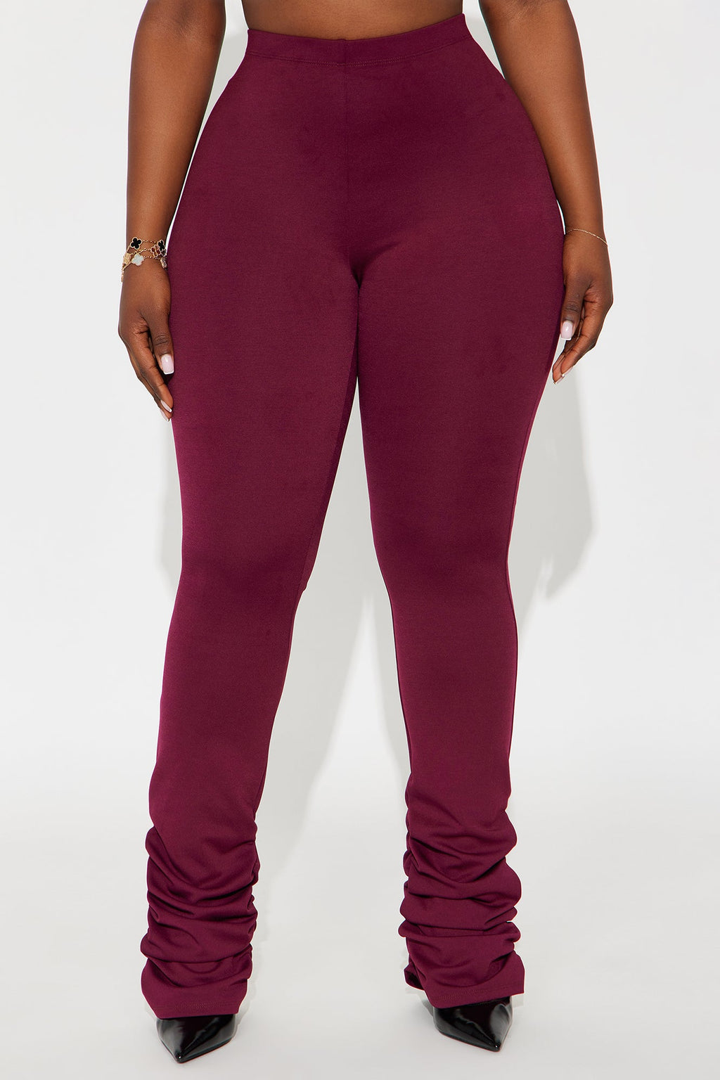 Love Galore Stacked Legging - Wine 