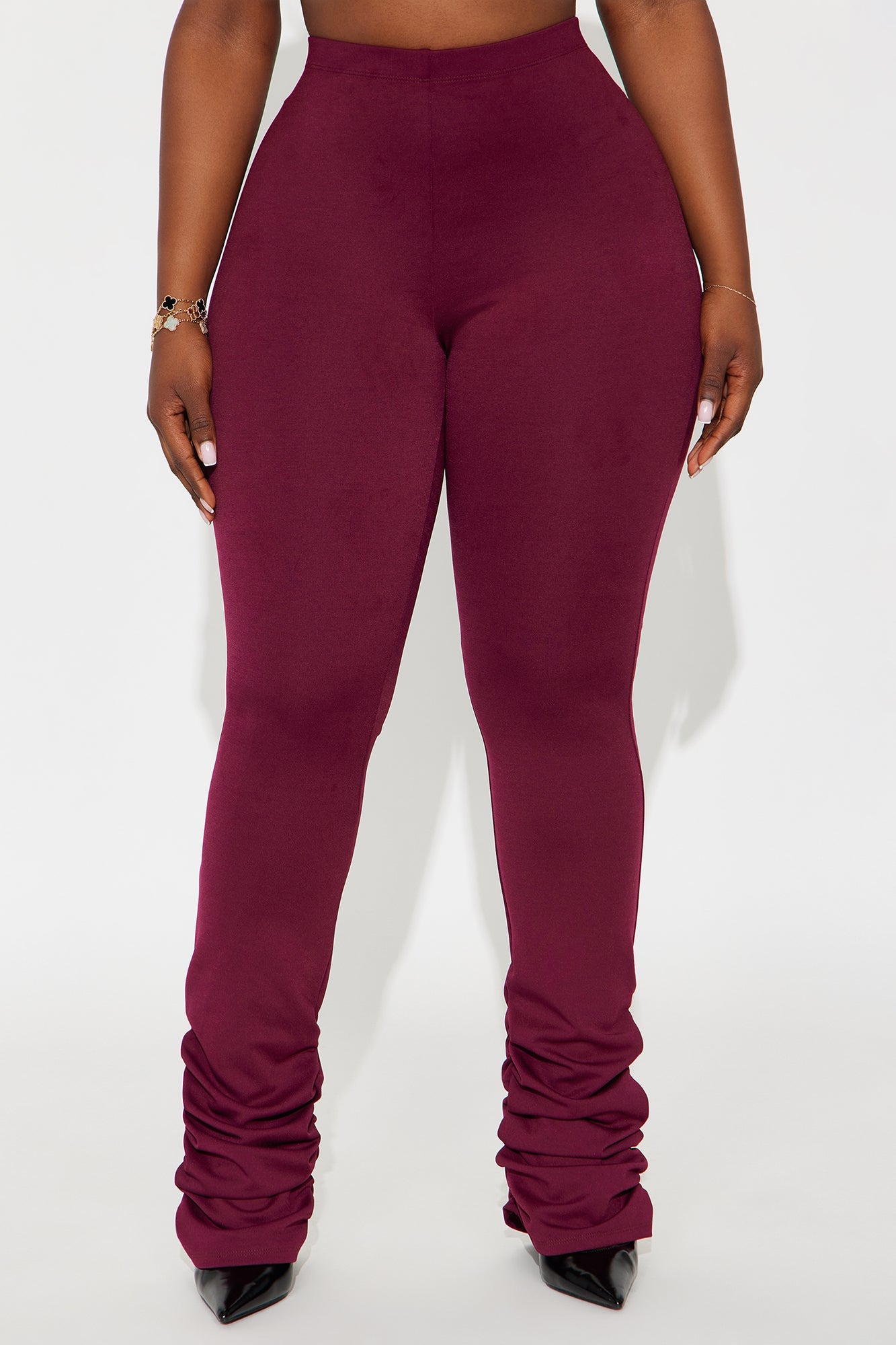 Love Galore Stacked Legging - Wine 