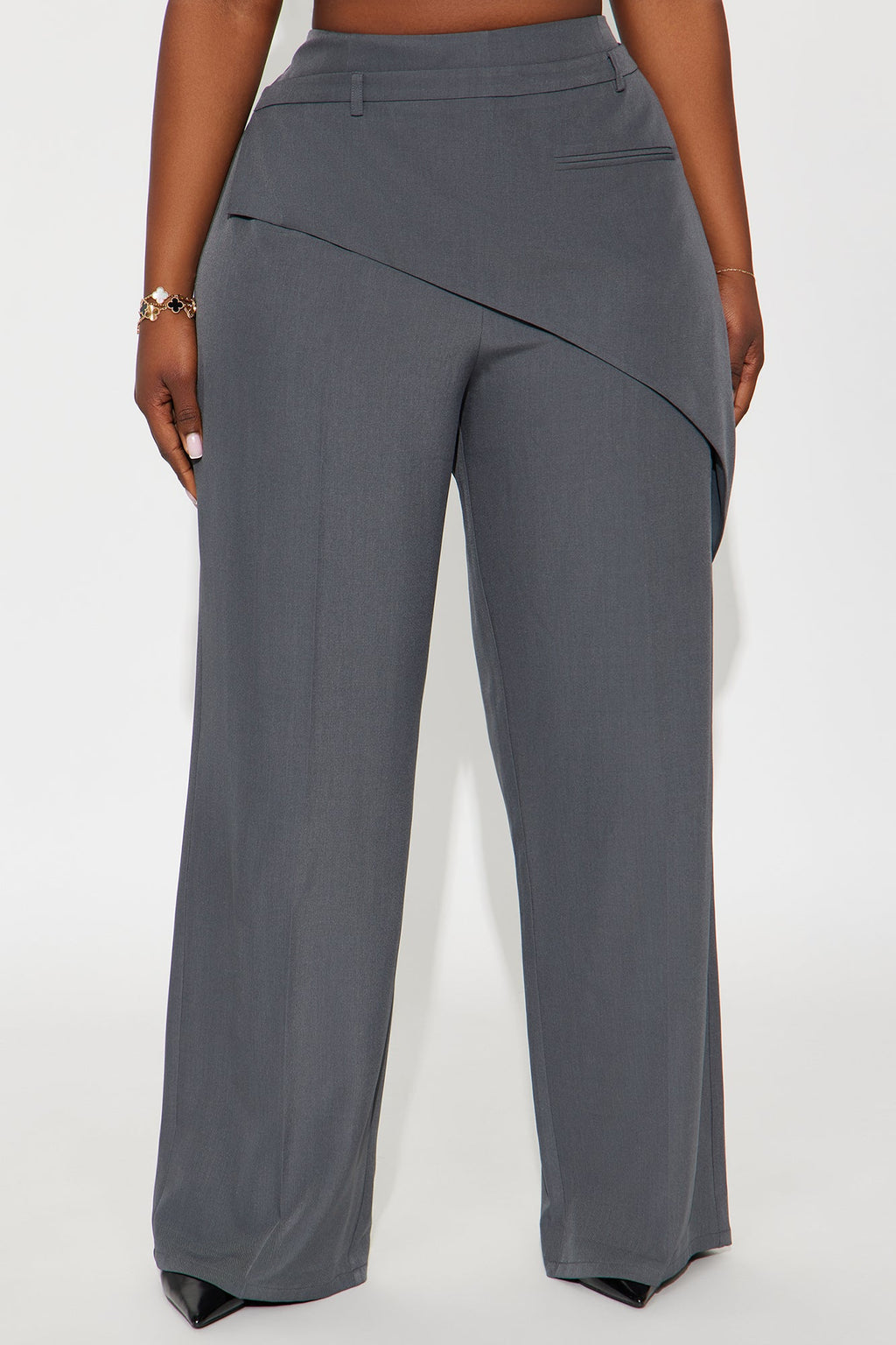 Schedule Conflict Wrap Trouser Pant 32″ - Charcoal