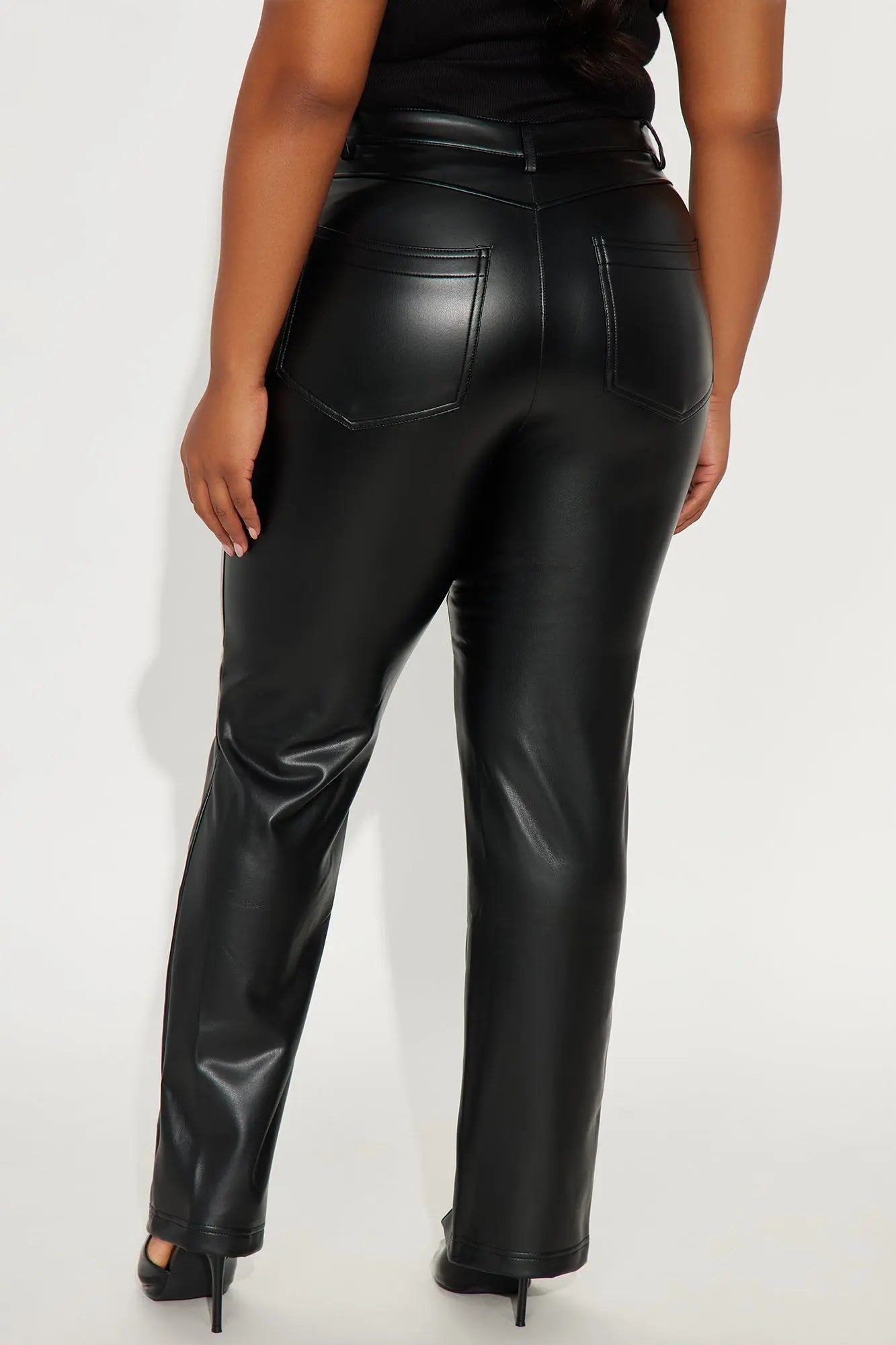 Mackenzie Faux Leather Pant - Black 