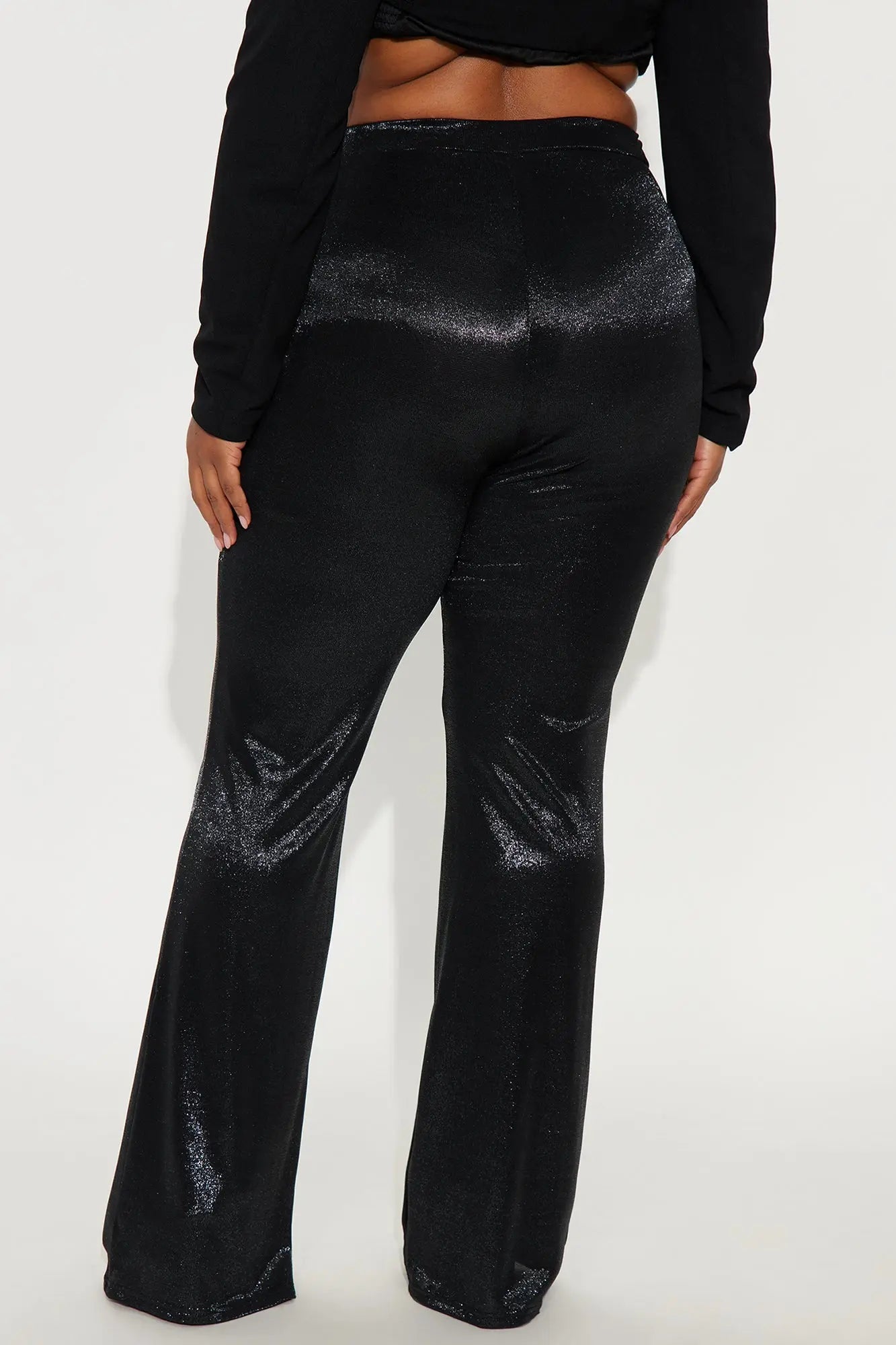 Star Of The Night Shimmer Flare Pant 33″ - Black 