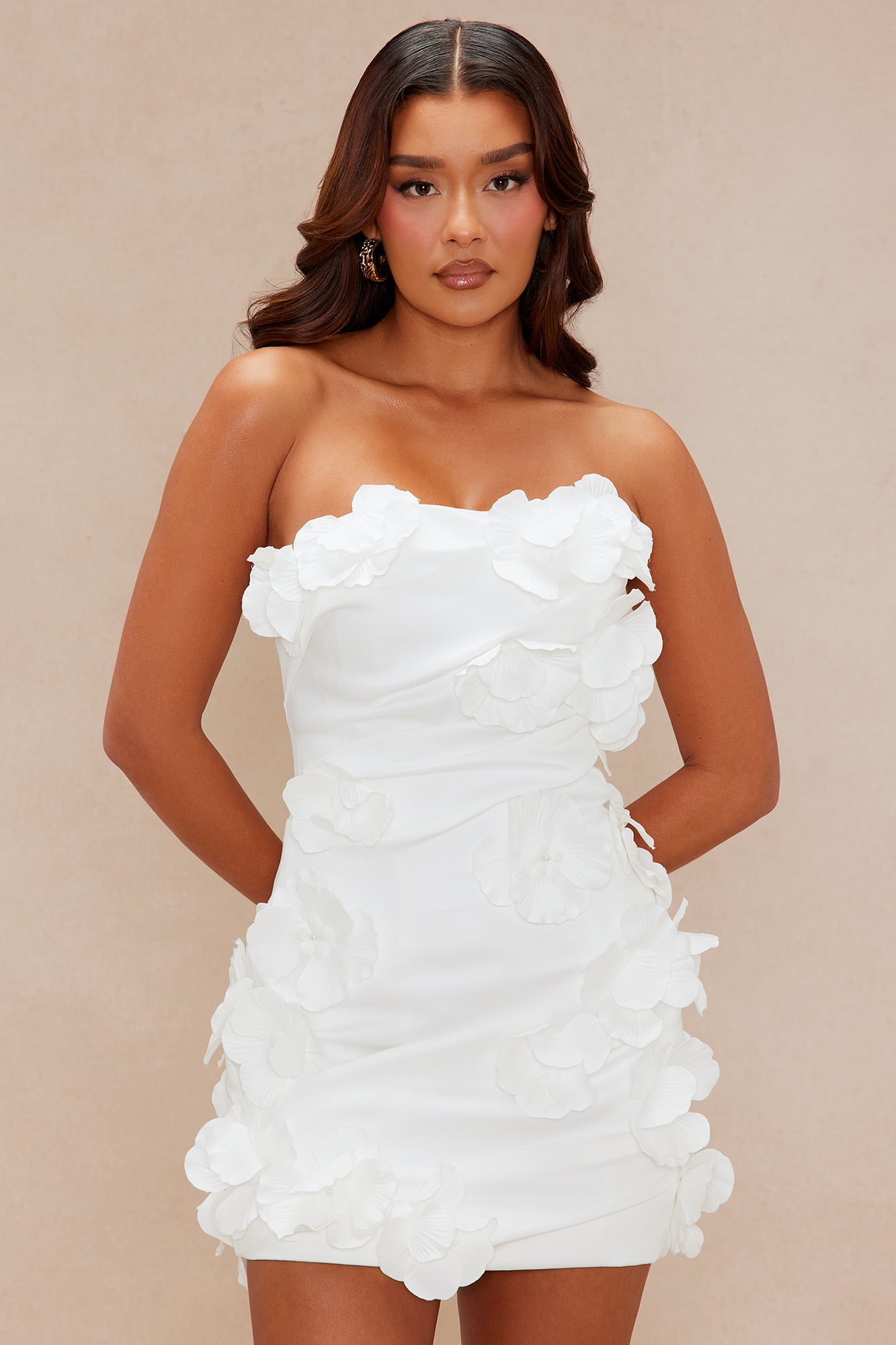 Soft Girl Energy Mini Dress - White