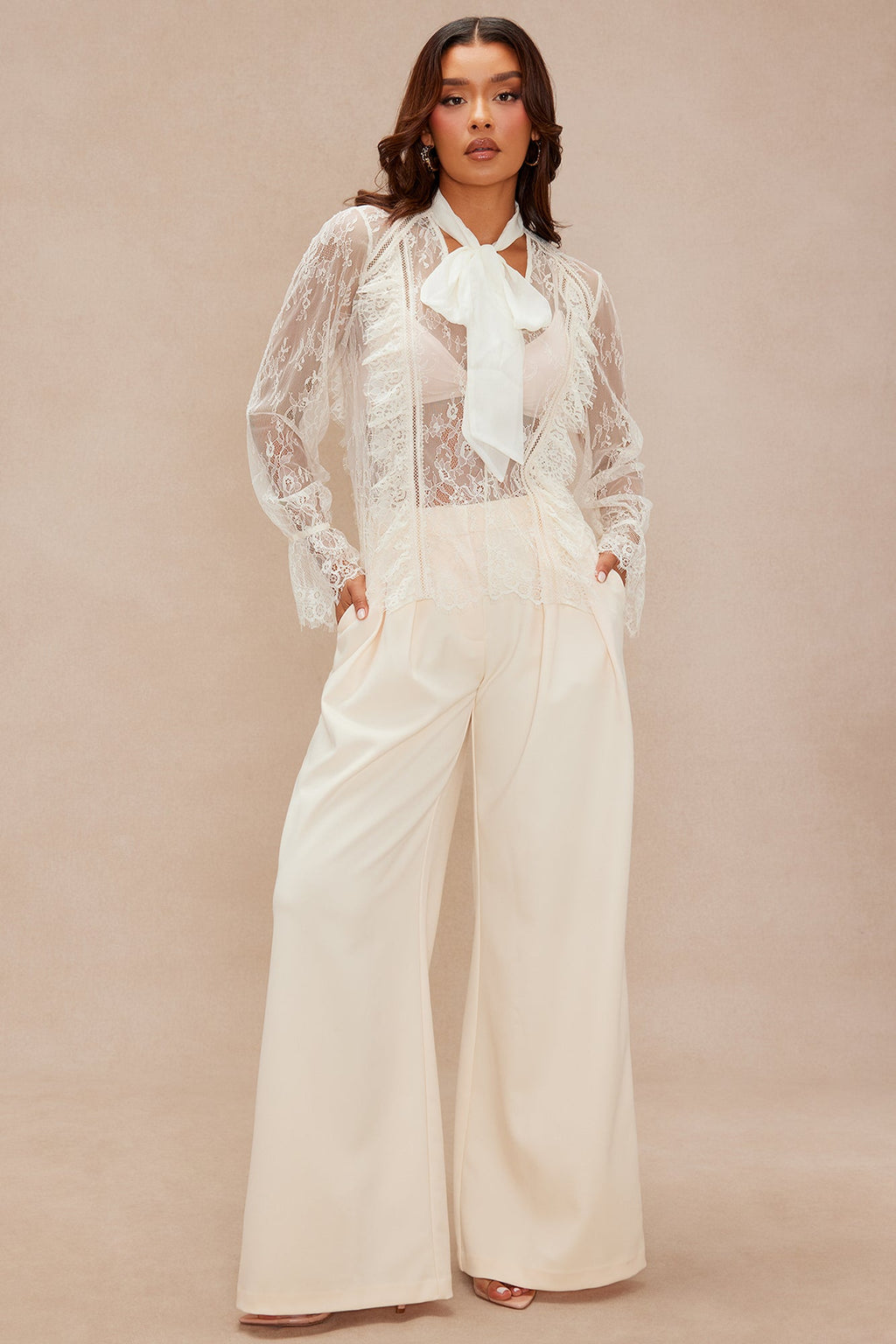 Maria Lace Blouse - Cream