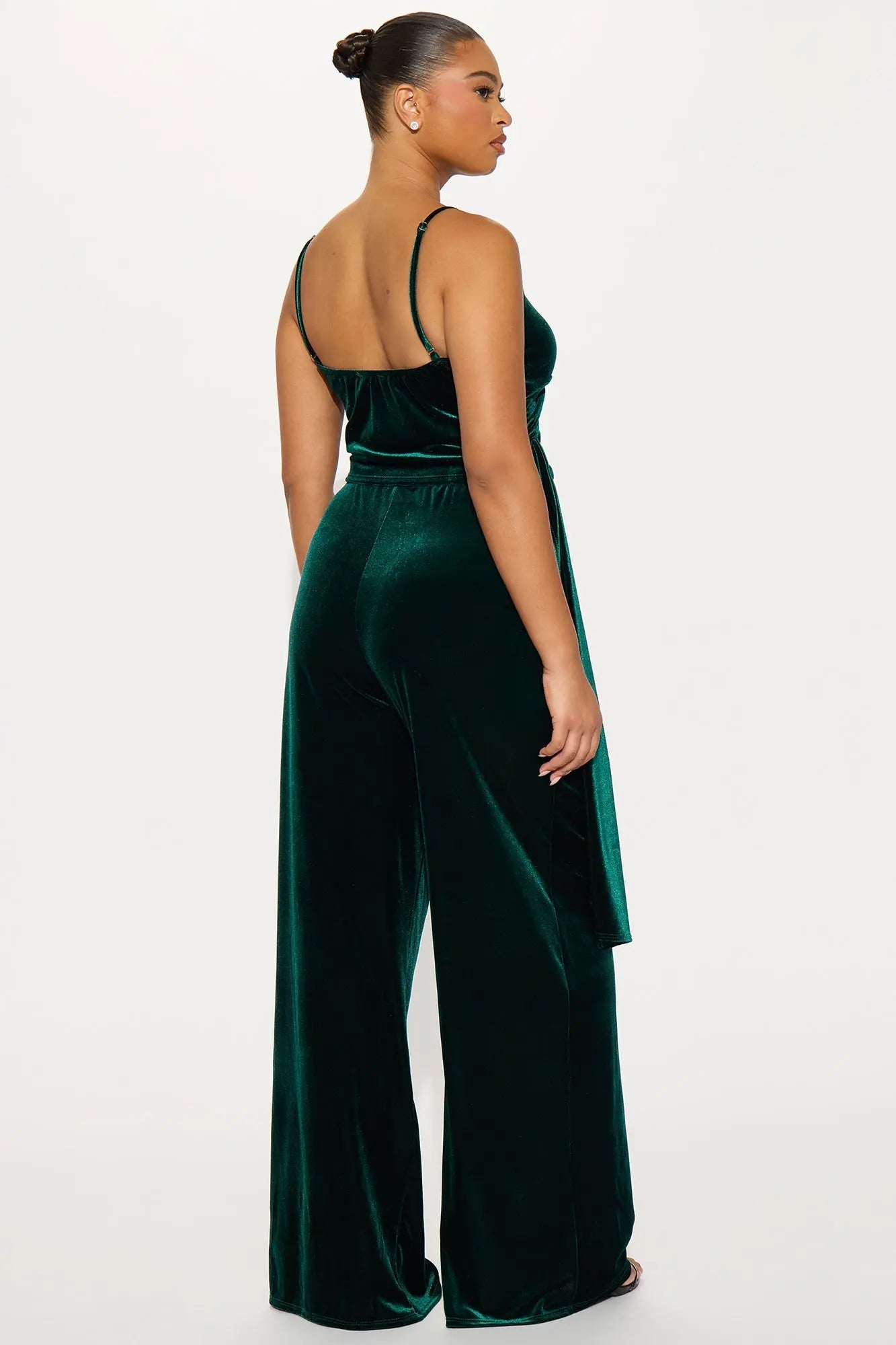 Veronica Velvet Pant Set - Hunter 
