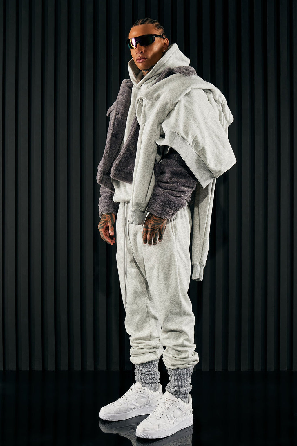 Tyson Heavyweight Sweat Jogger - Heather Grey