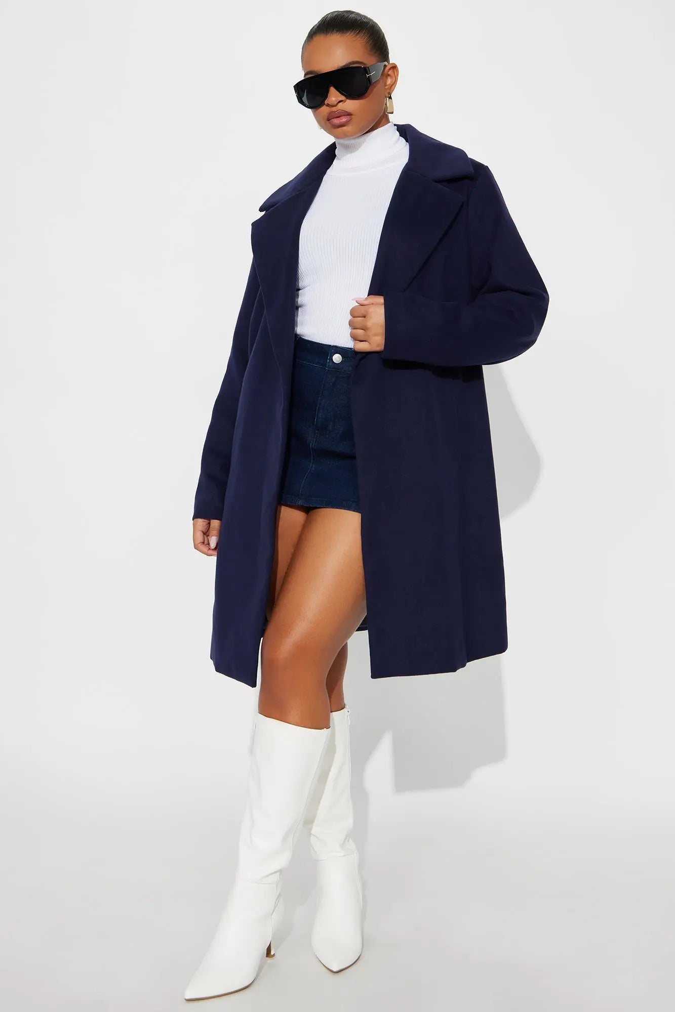 Upper East Side Coat - Midnight Blue 