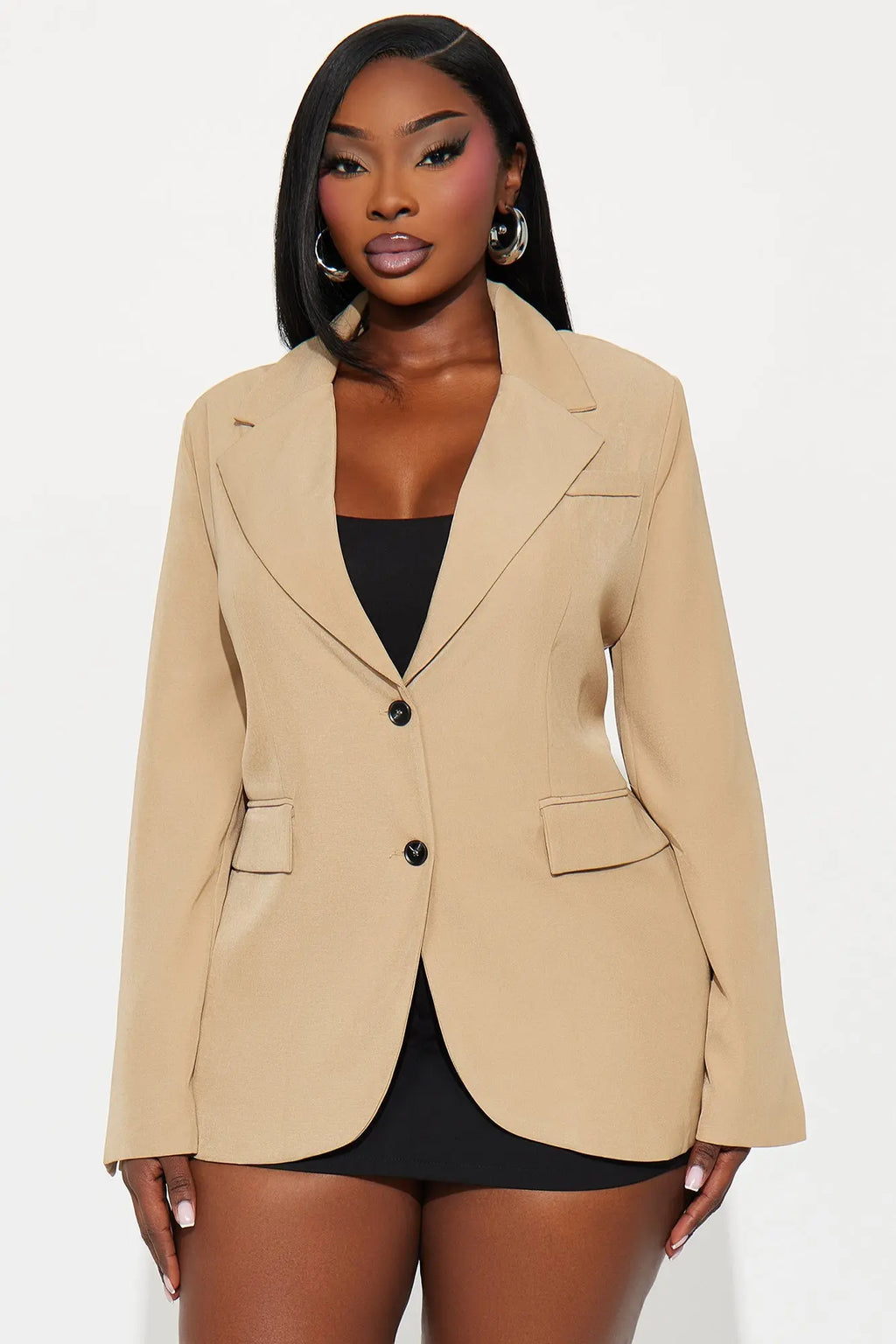 Beatrice Oversized Blazer - Taupe 
