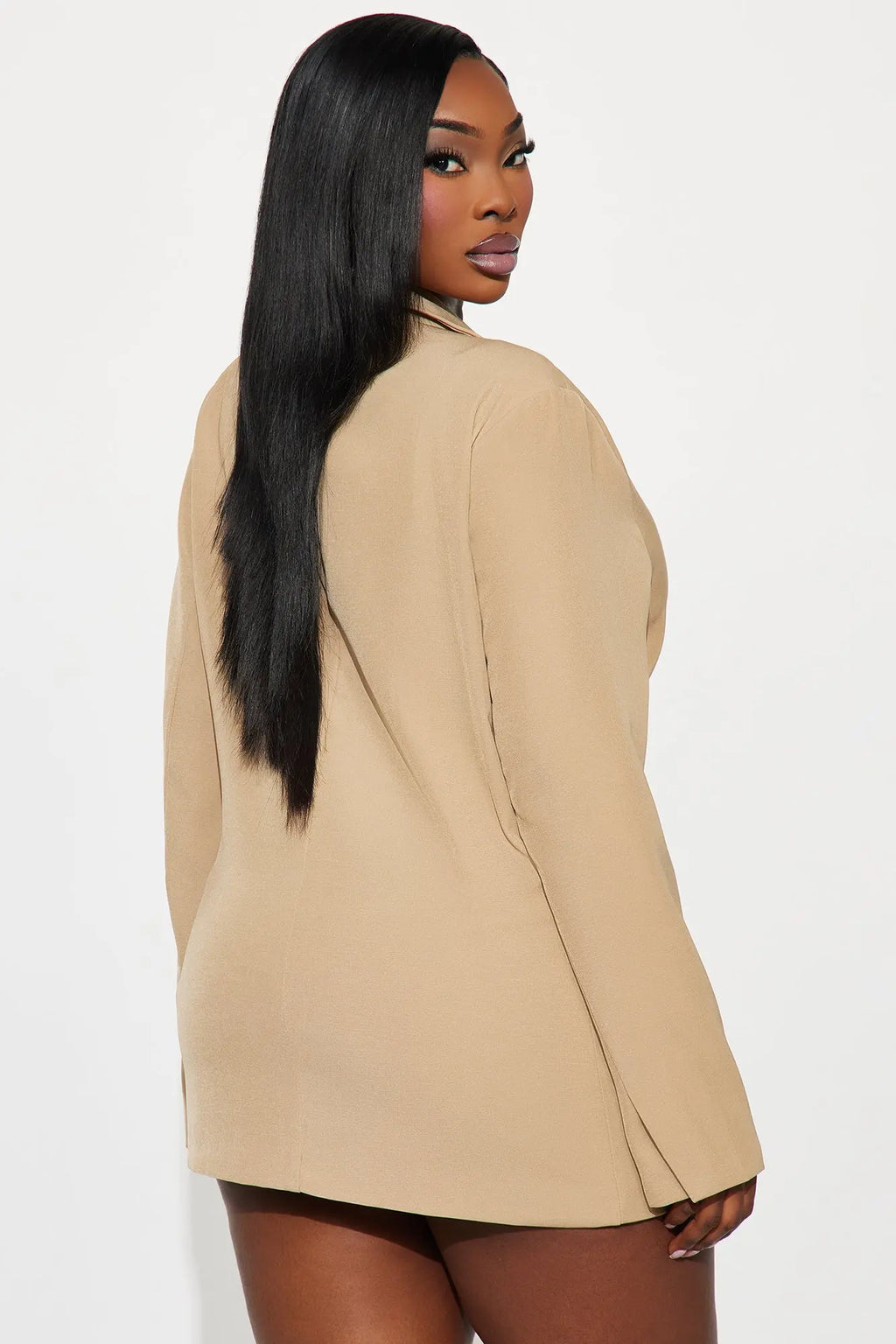 Beatrice Oversized Blazer - Taupe 