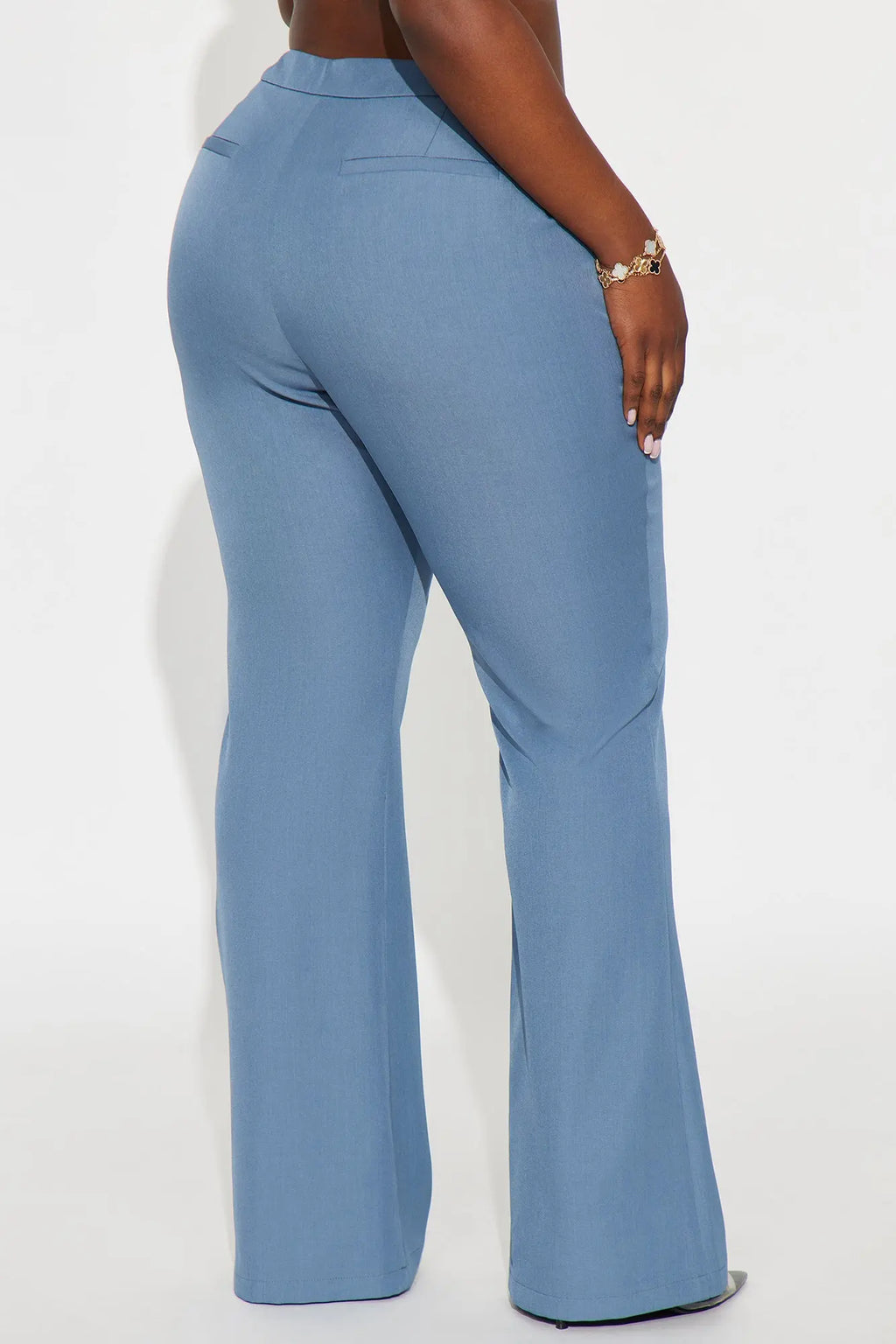 Breaking Even Flare Trouser - Slate Blue 